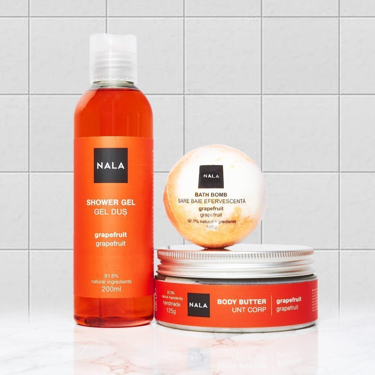 Set CADOU Baie & Hidratare - Grapefruit (unt)
