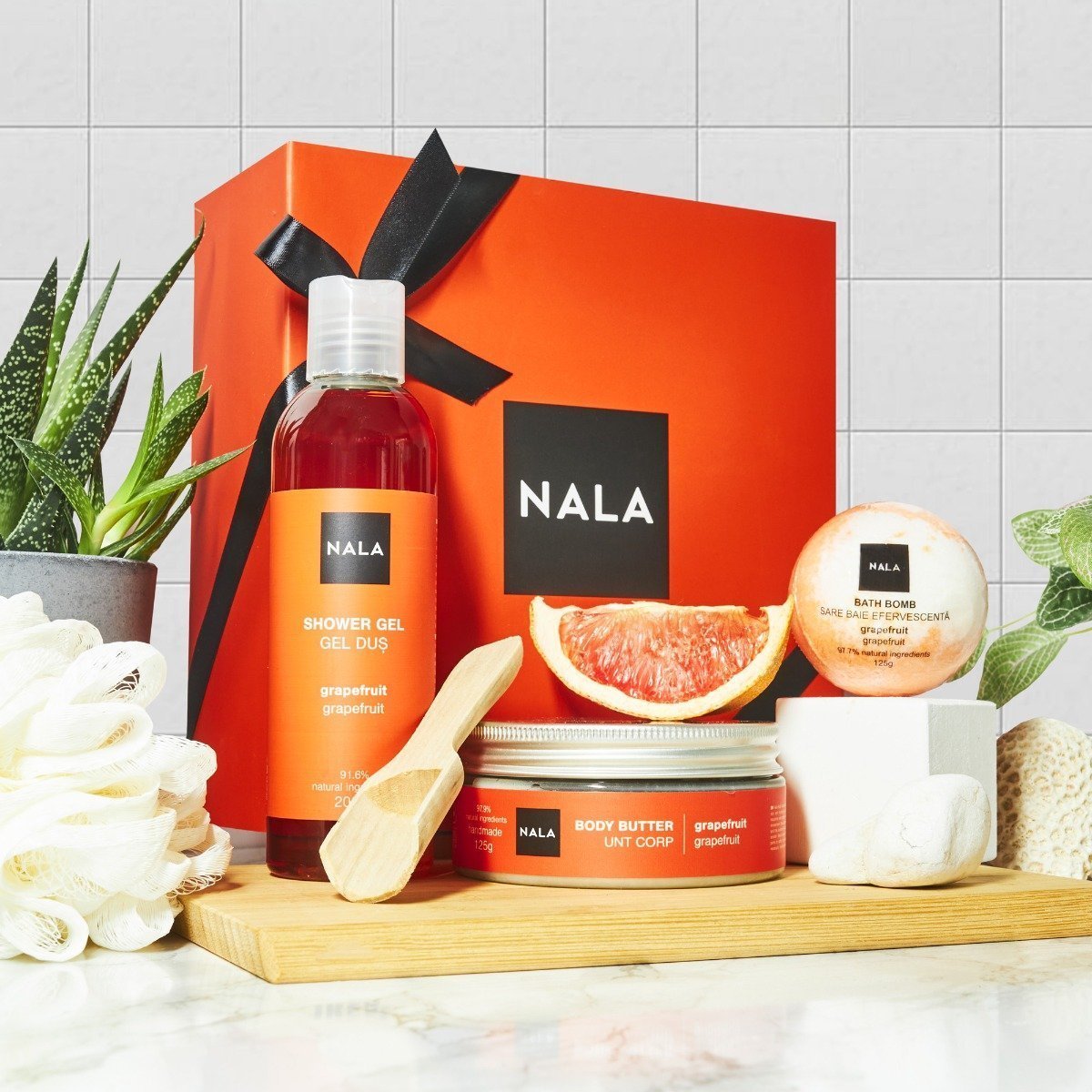 Set CADOU Baie & Hidratare - Grapefruit (unt)
