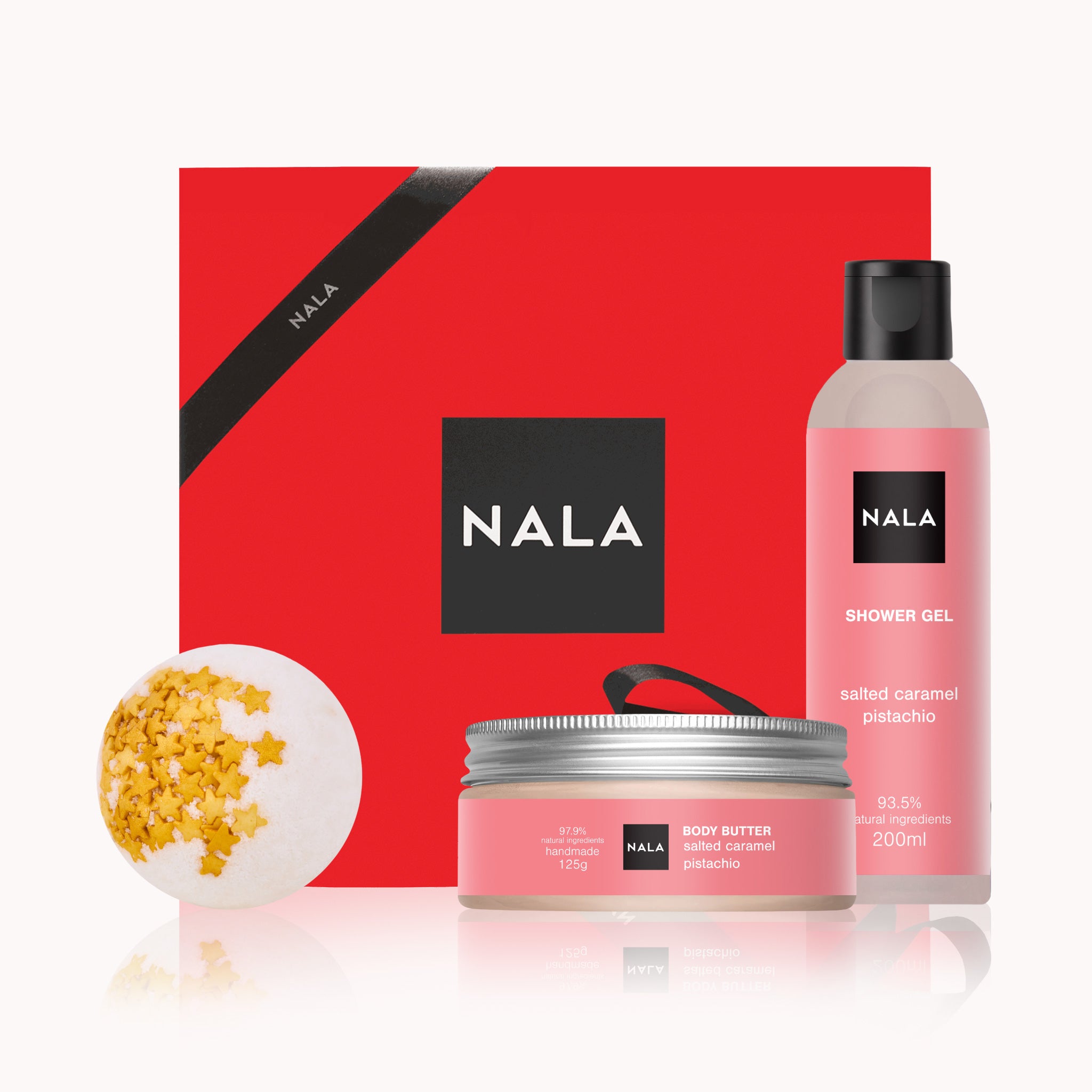 Set CADOU Baie & Hidratare - Caramel Sărat & Fistic