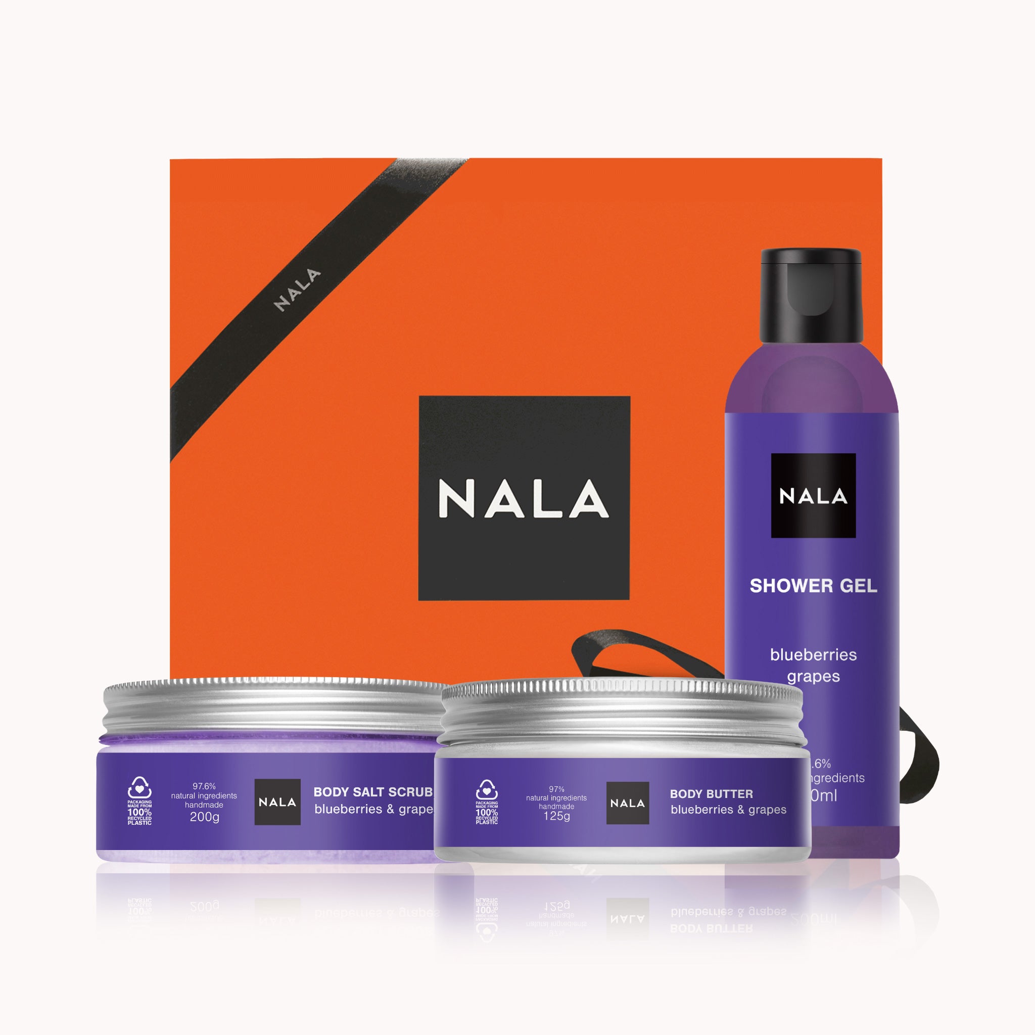 Set CADOU Hidratare și Exfoliere Piele Uscată - Afine & Struguri (Unt)