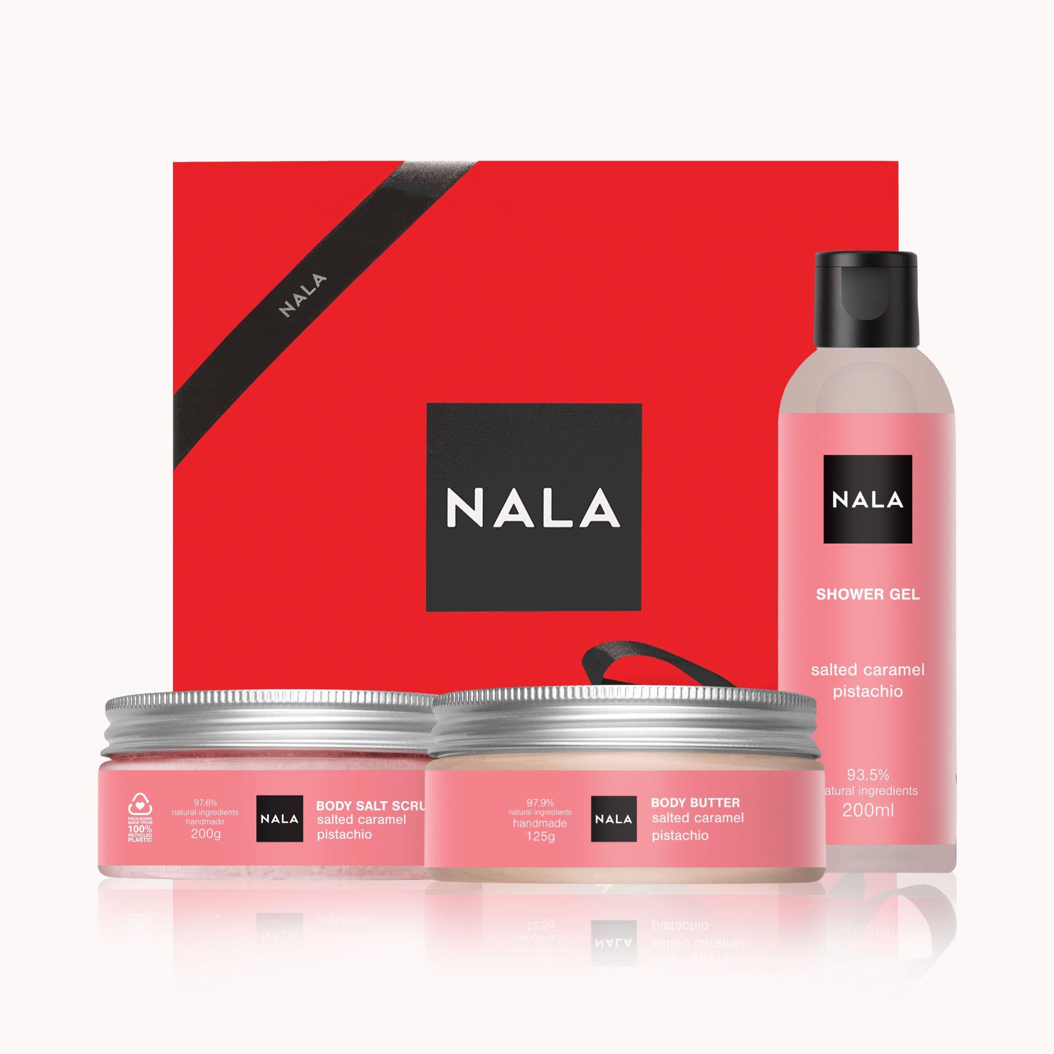 Set CADOU Hidratare și Exfoliere Piele Uscată - Caramel Sărat & Fistic (Unt)