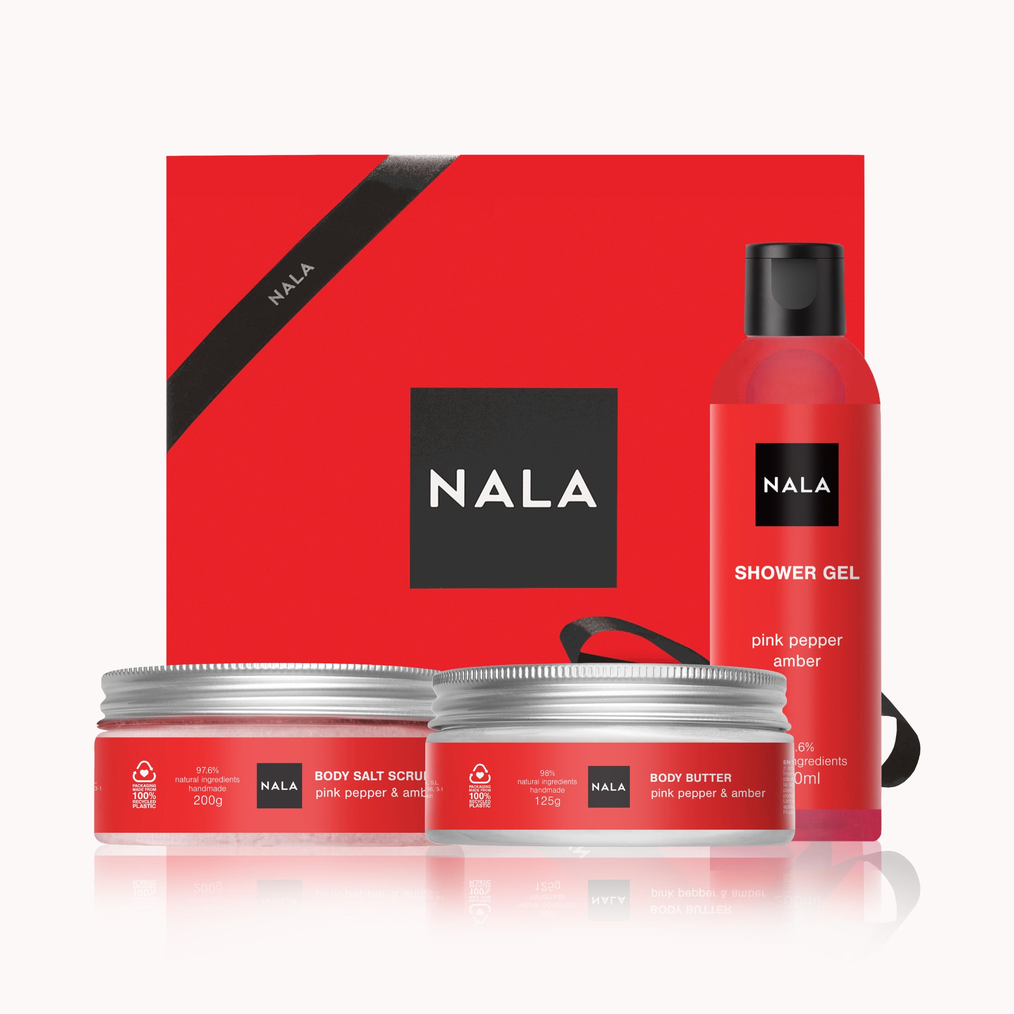 Set CADOU Hidratare și Exfoliere Piele Uscată - Piper Roșu & Ambră (Unt)