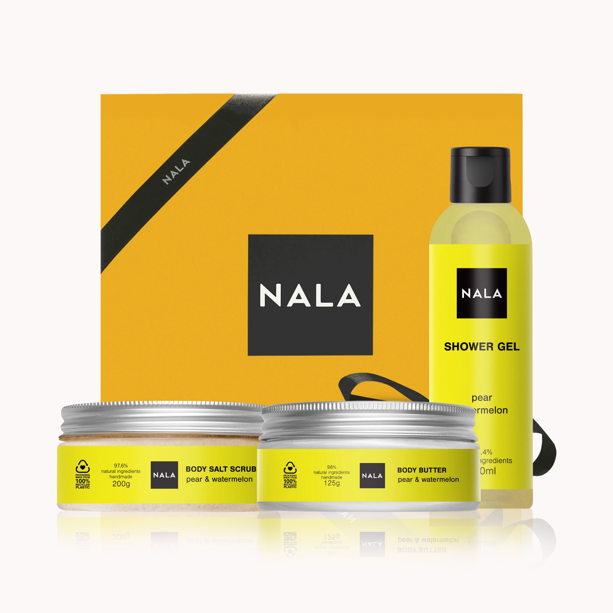 Set CADOU Hidratare și Exfoliere Piele Uscată - Pară & Pepene Roșu (Unt)