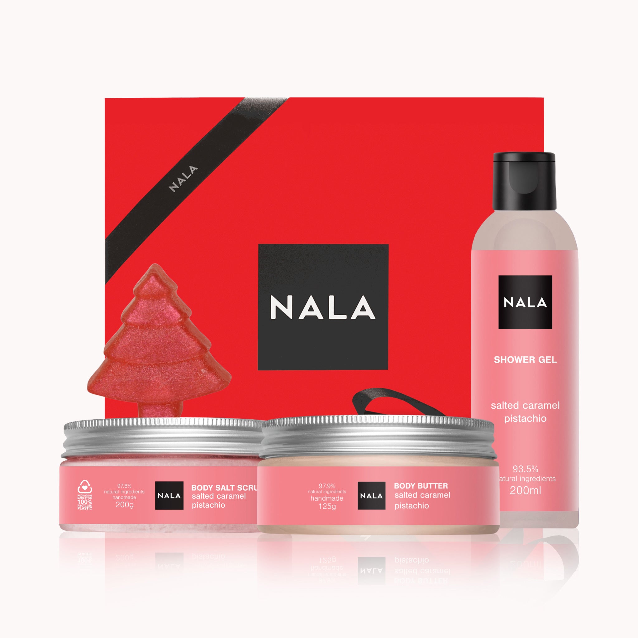 Set CADOU Hidratare și Exfoliere Intensă - Caramel Sărat & Fistic