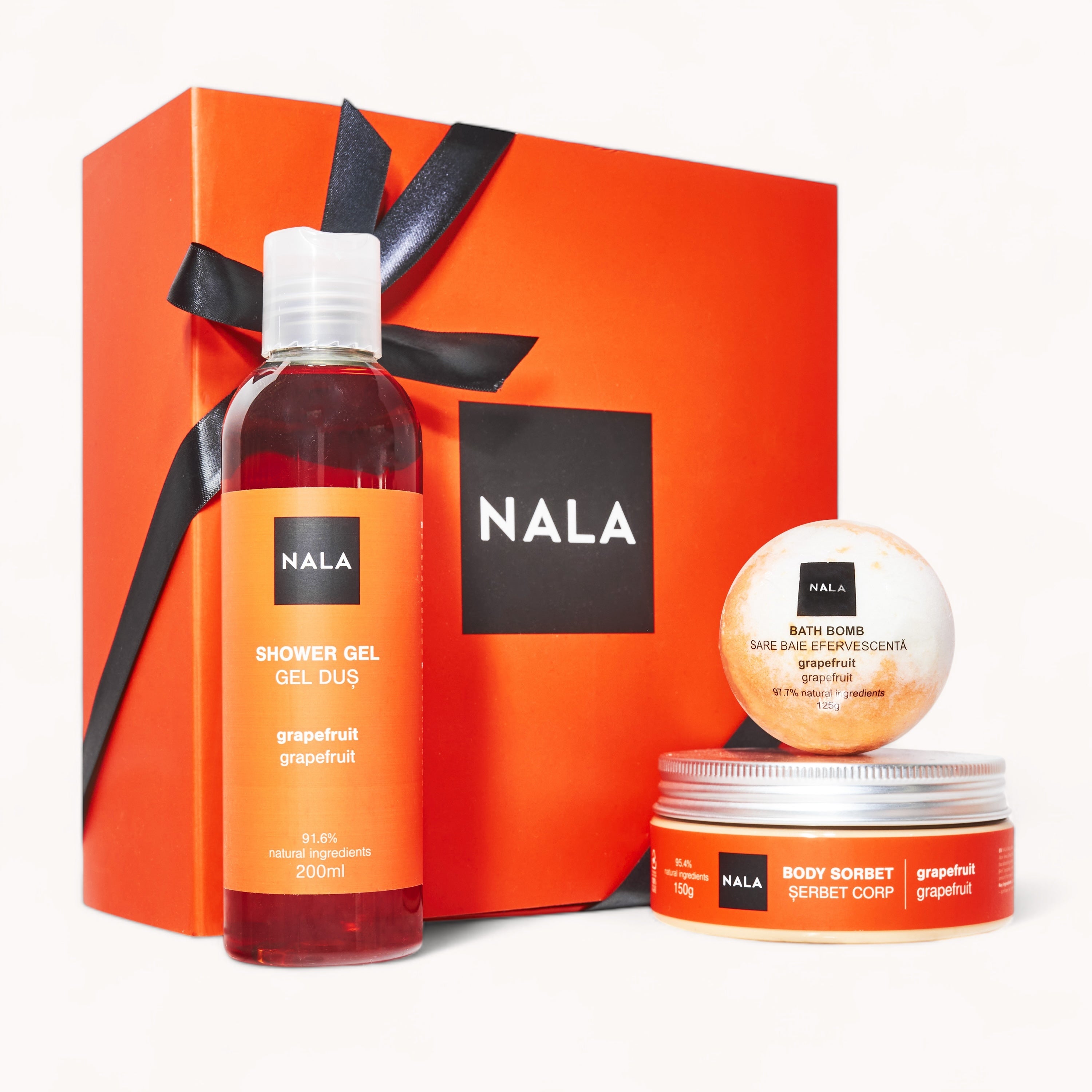 Set Baie și Hidratare - Grapefruit (Șerbet)