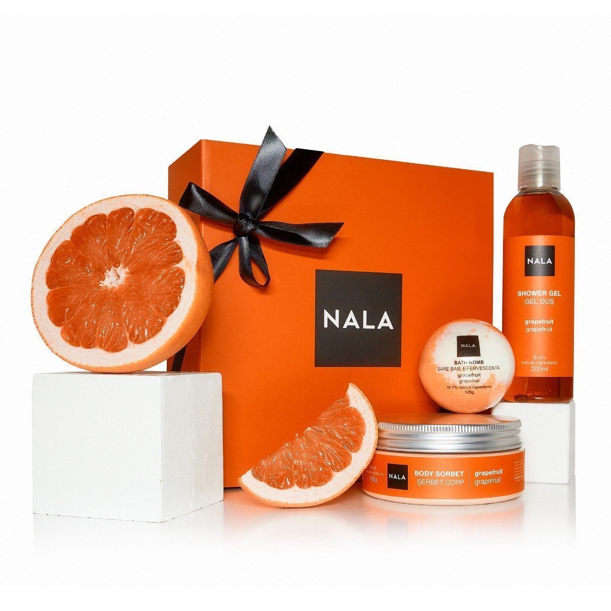 Set Baie și Hidratare - Grapefruit (Șerbet)