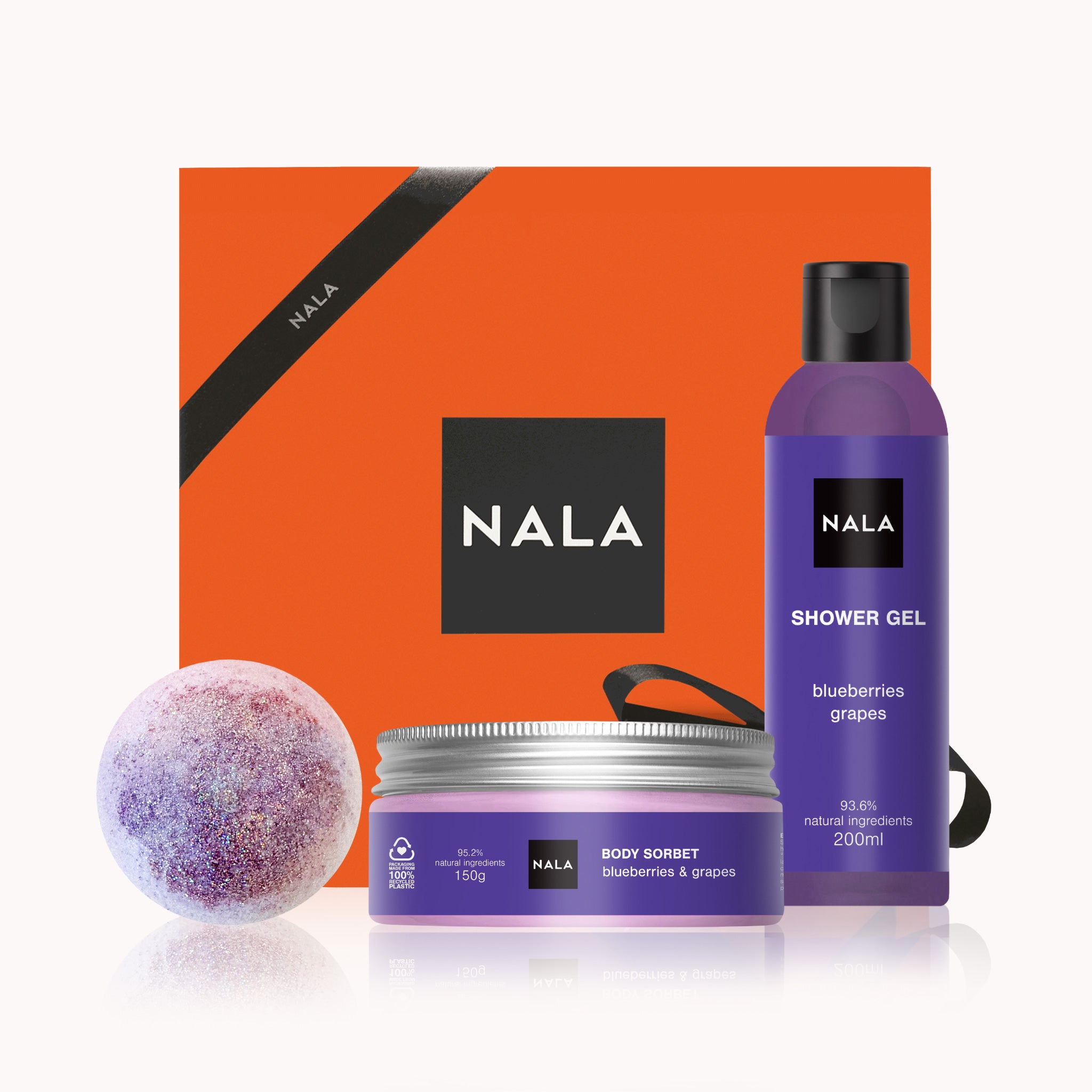 Set Baie și Hidratare - Afine & Struguri (Șerbet)