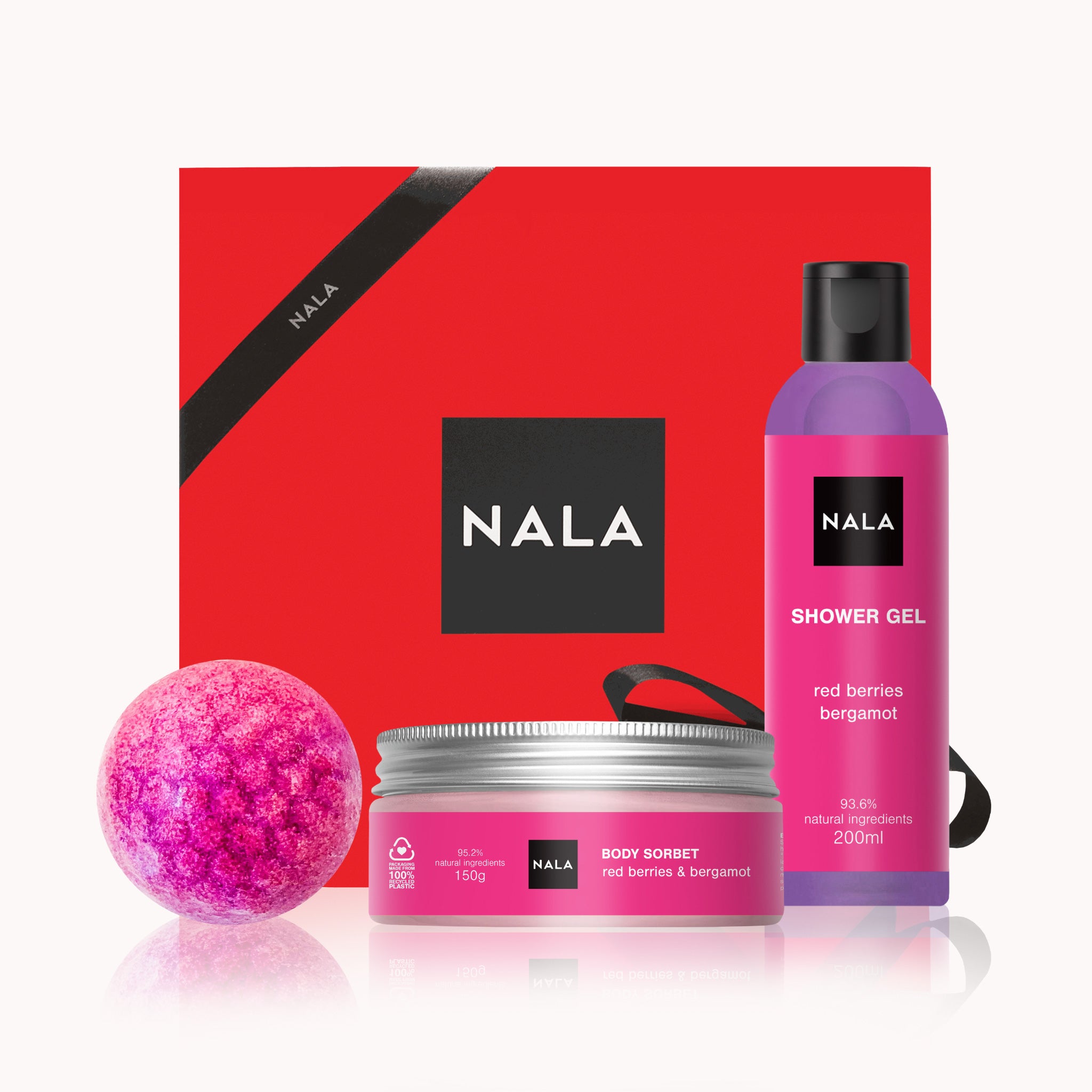 Set Baie și Hidratare - Fructe de pădure & Bergamotă (Șerbet)