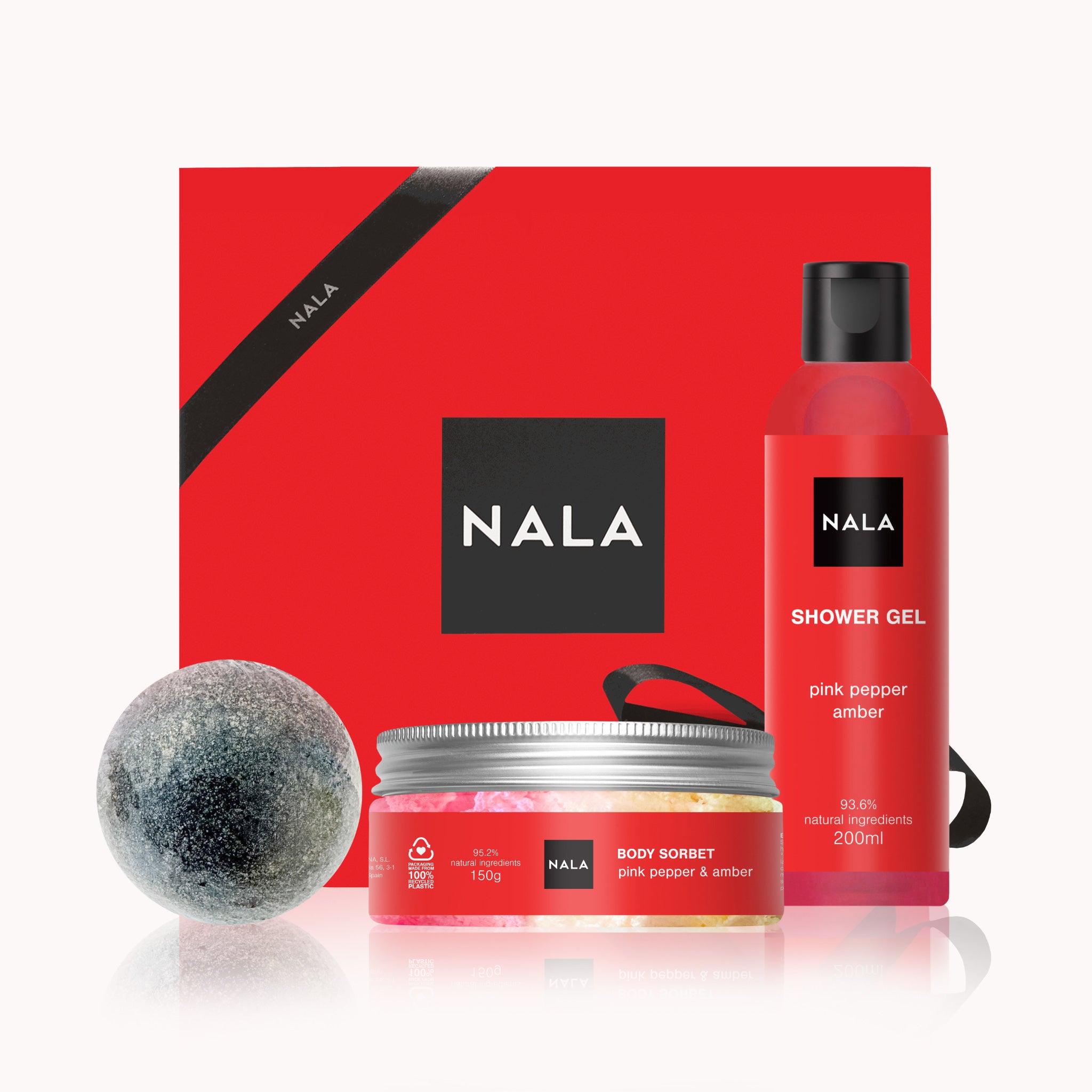 Set Baie și Hidratare - Piper Roșu & Ambră (Șerbet)