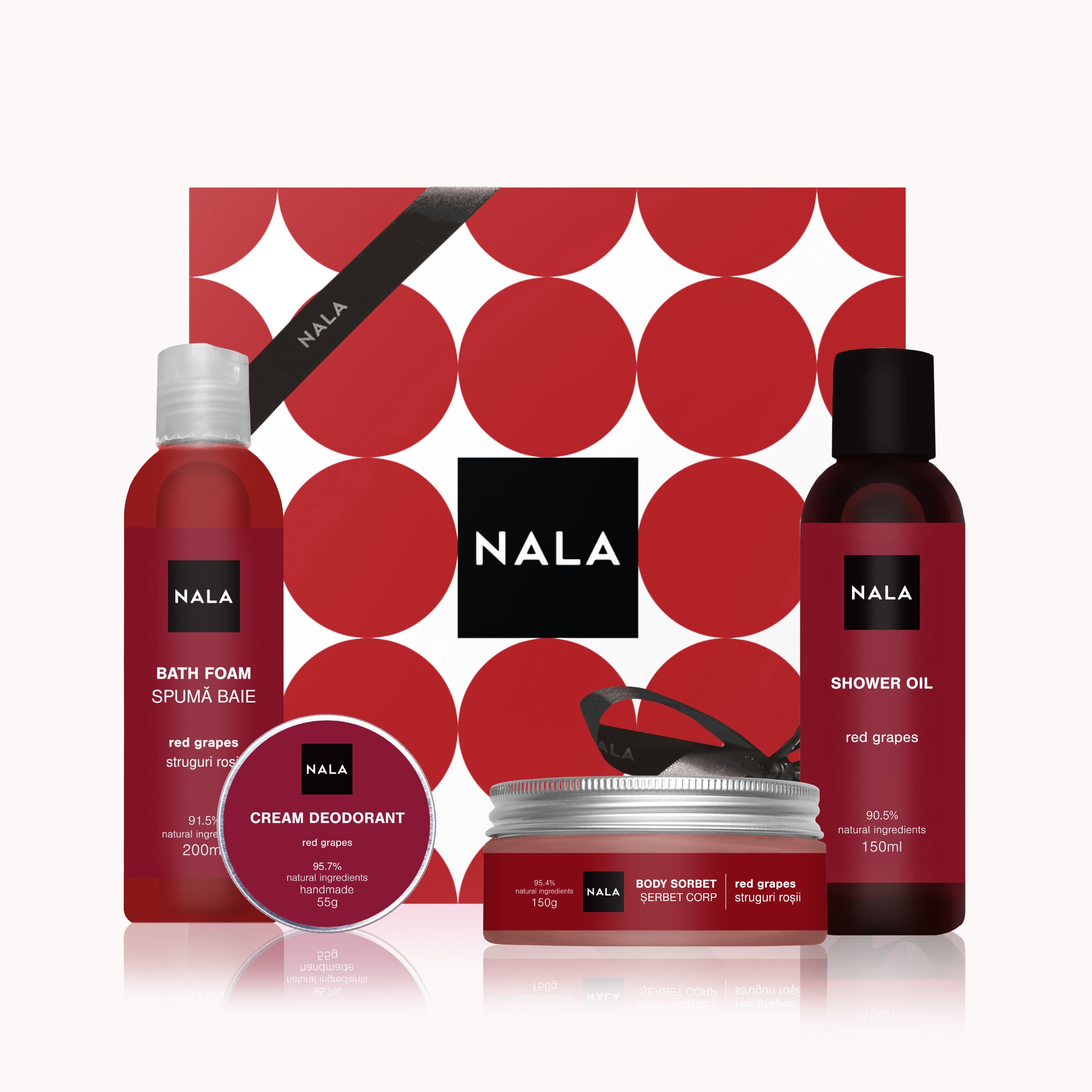 Set CADOU Relaxare și Rasfat - Struguri Roșii