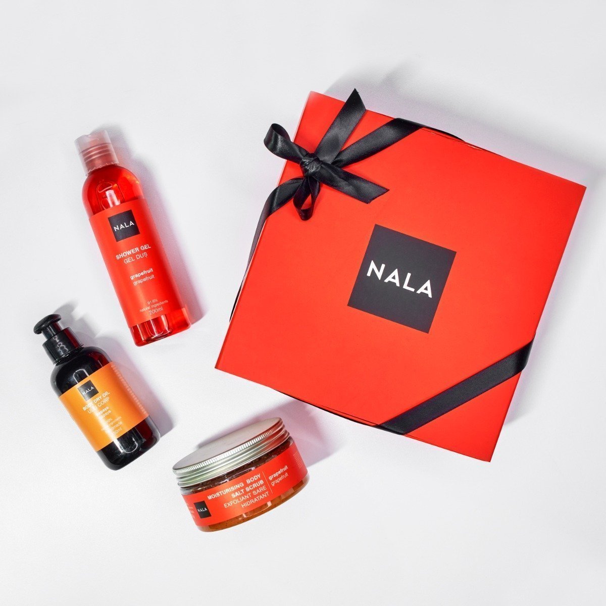 Set CADOU Piele Catifelată - Grapefruit & Papaya