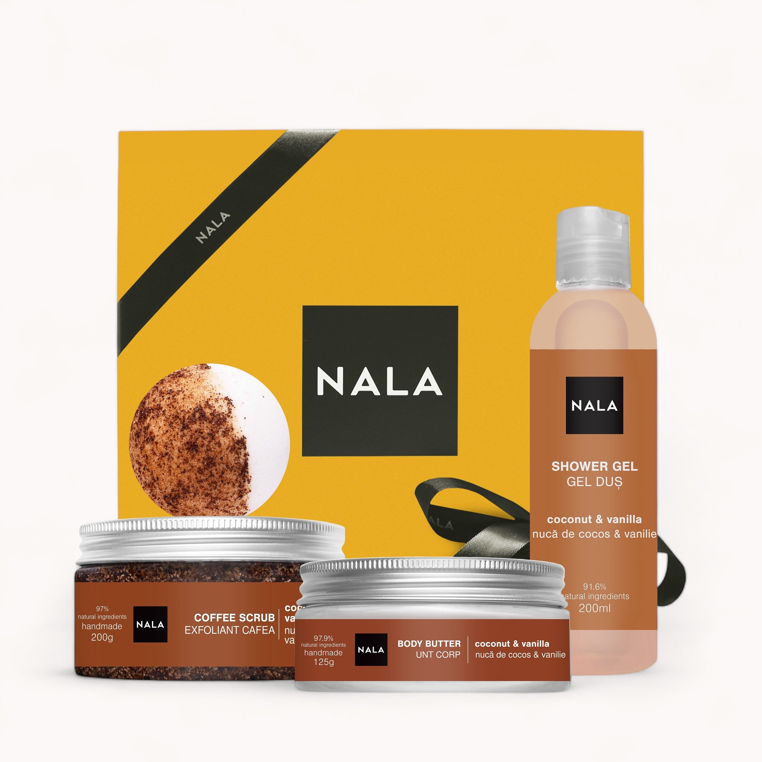 Set CADOU SPA la tine Acasă - Nucă de Cocos & Vanilie (Unt)