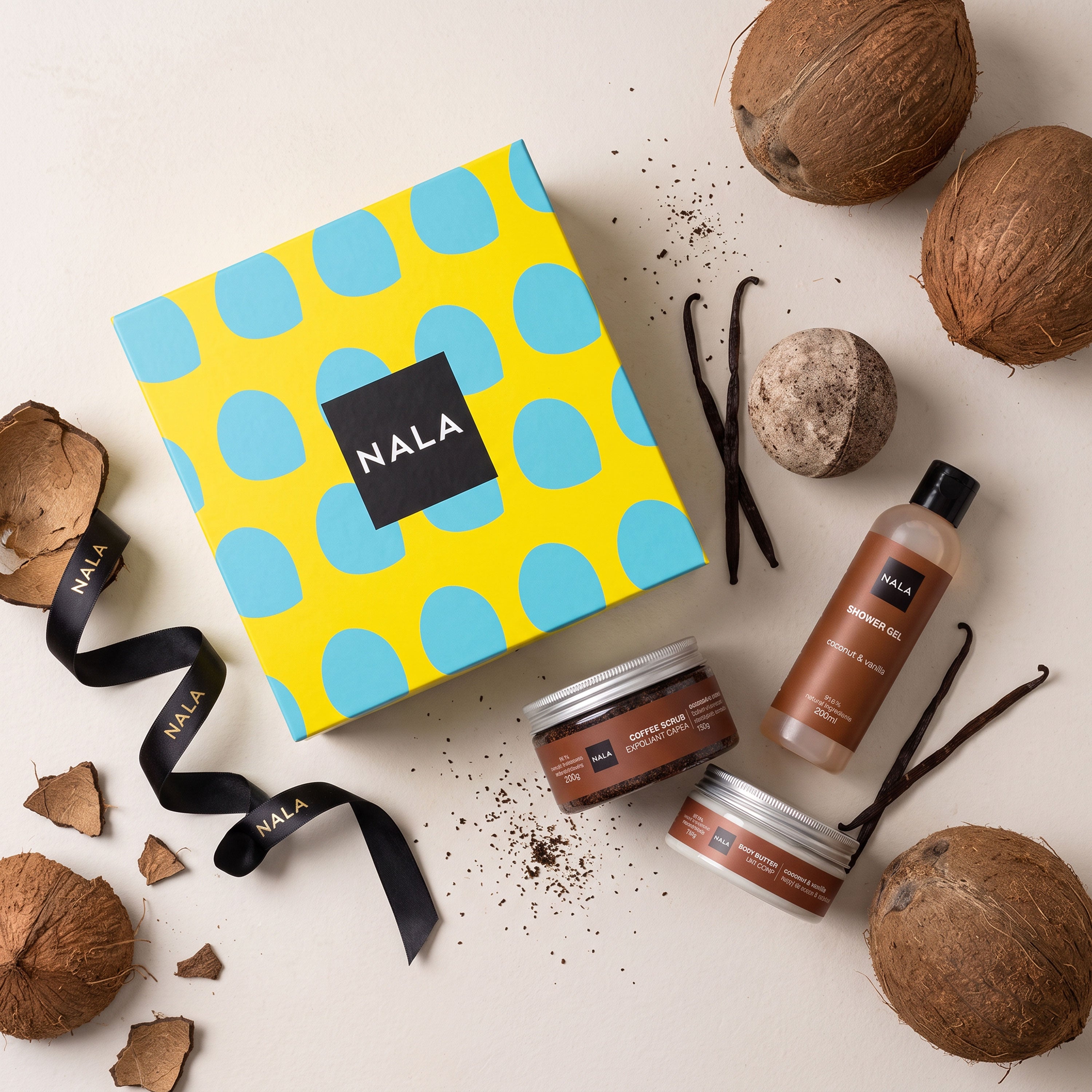 Set CADOU SPA la tine Acasă - Nucă de Cocos & Vanilie (Unt)