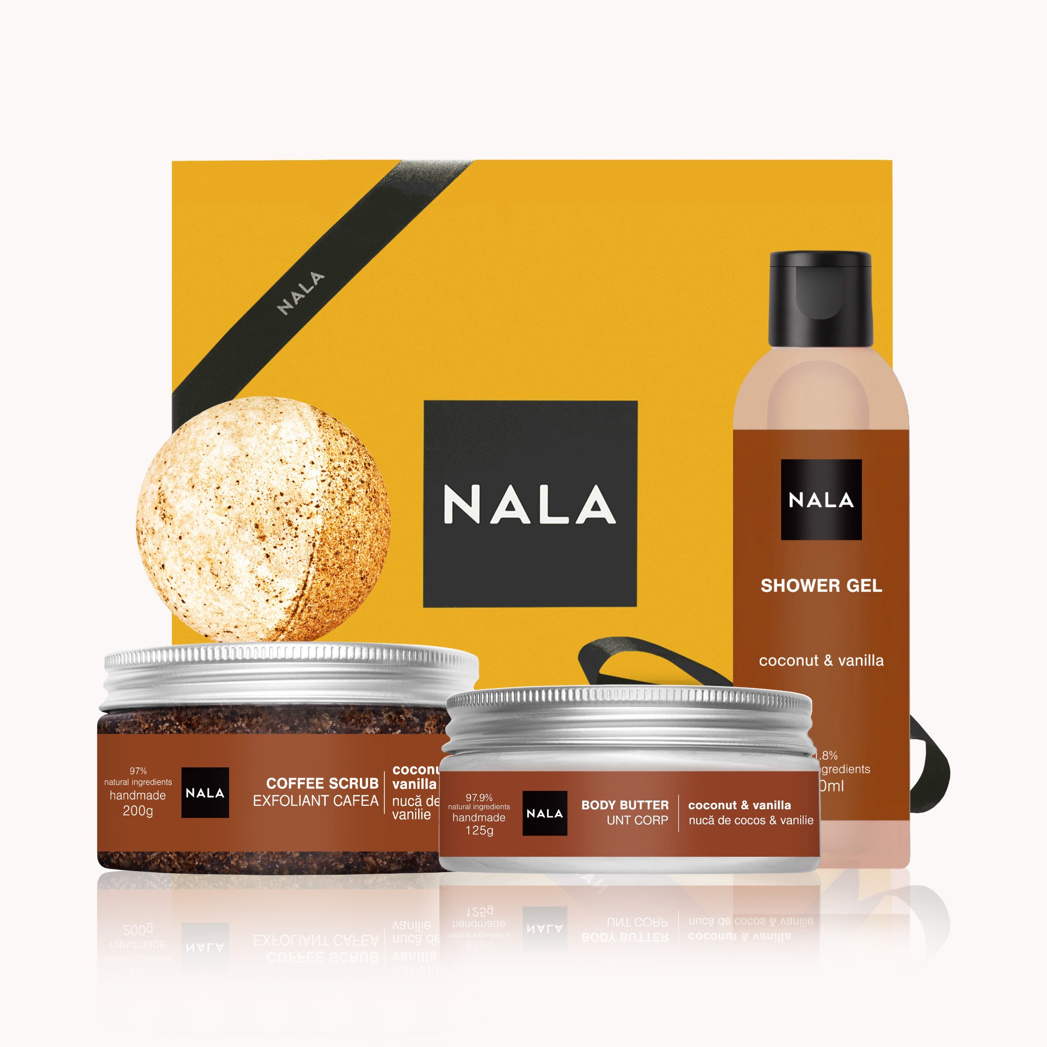 Set CADOU SPA la tine Acasă - Nucă de Cocos & Vanilie (Unt)