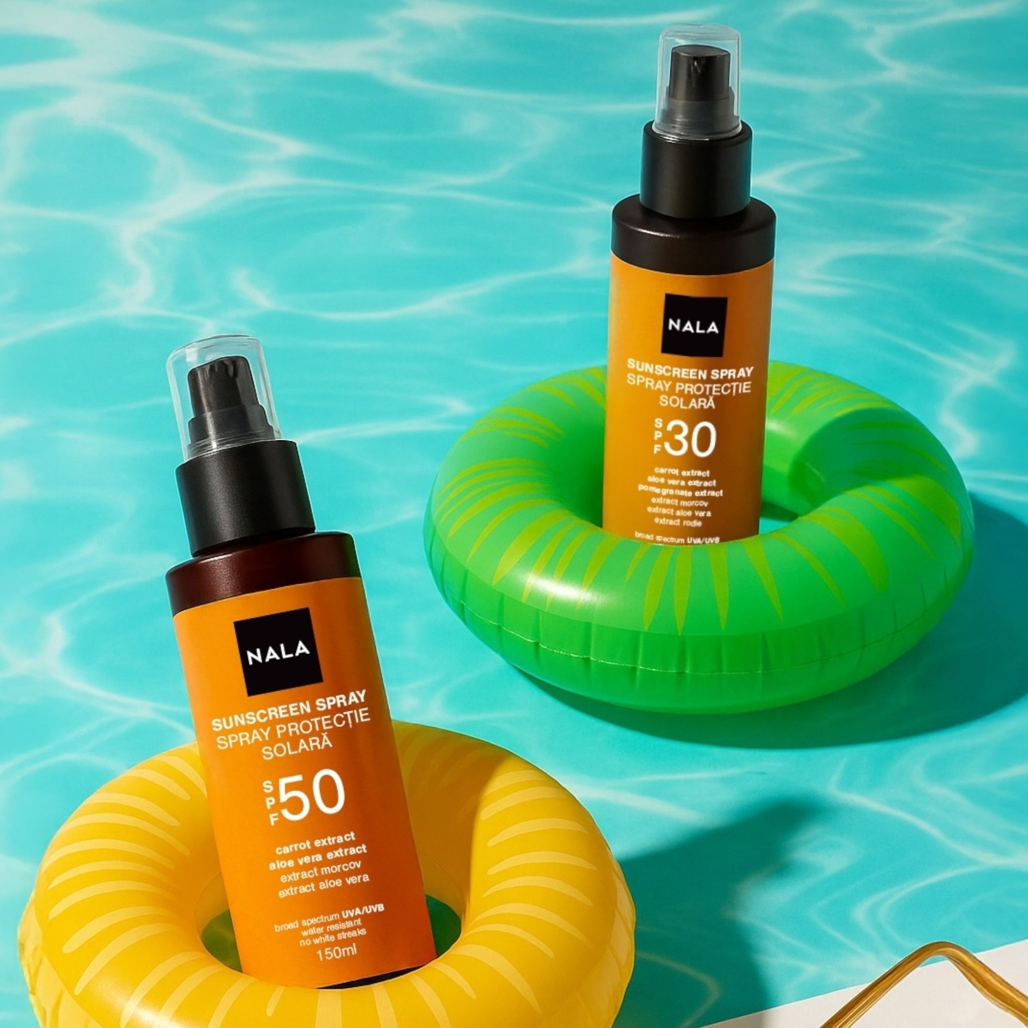 Spray protecție solară SPF50 - Extract Morcov & Aloe Vera