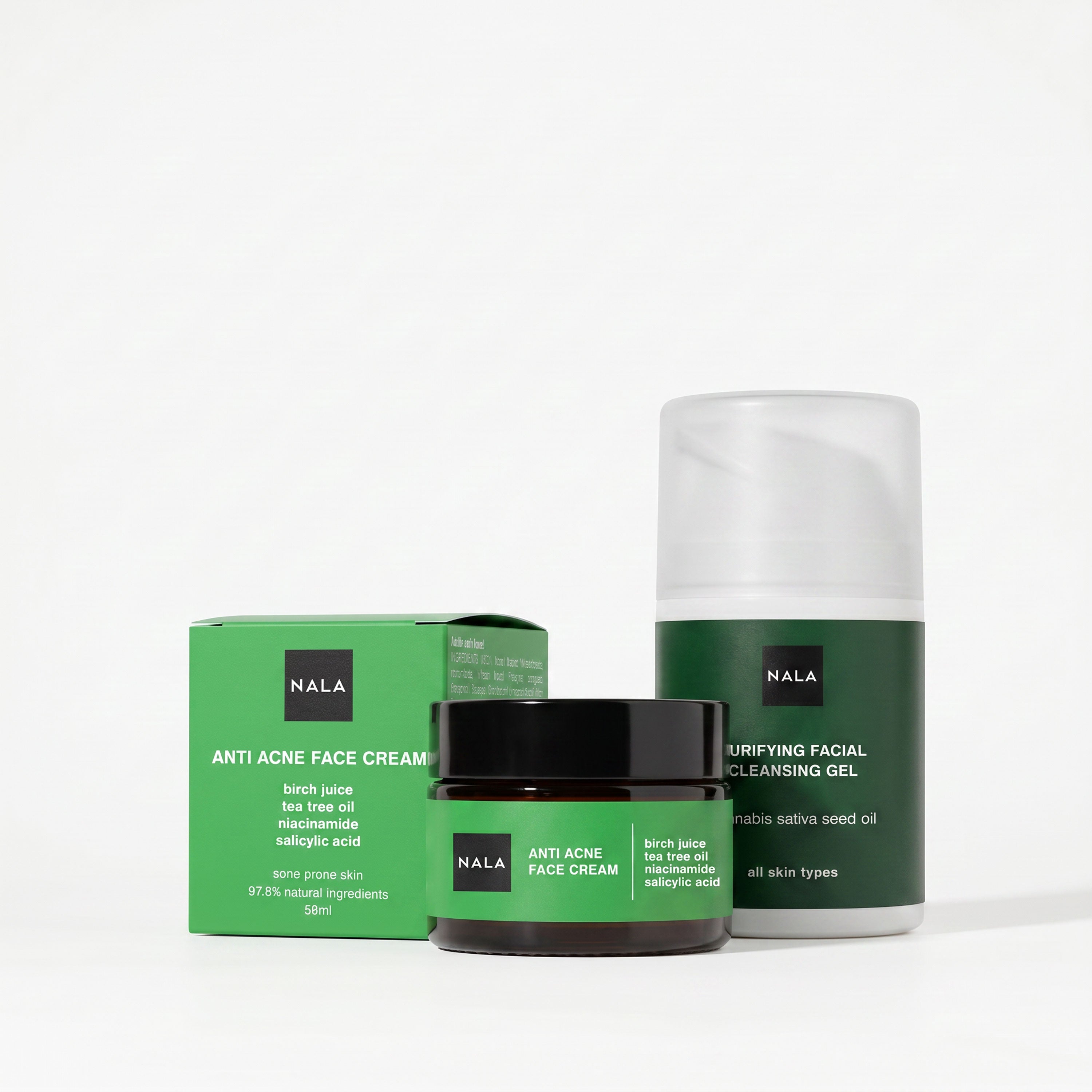 Set PURIFY MEN – Gel purifiant & cremă antiacneică