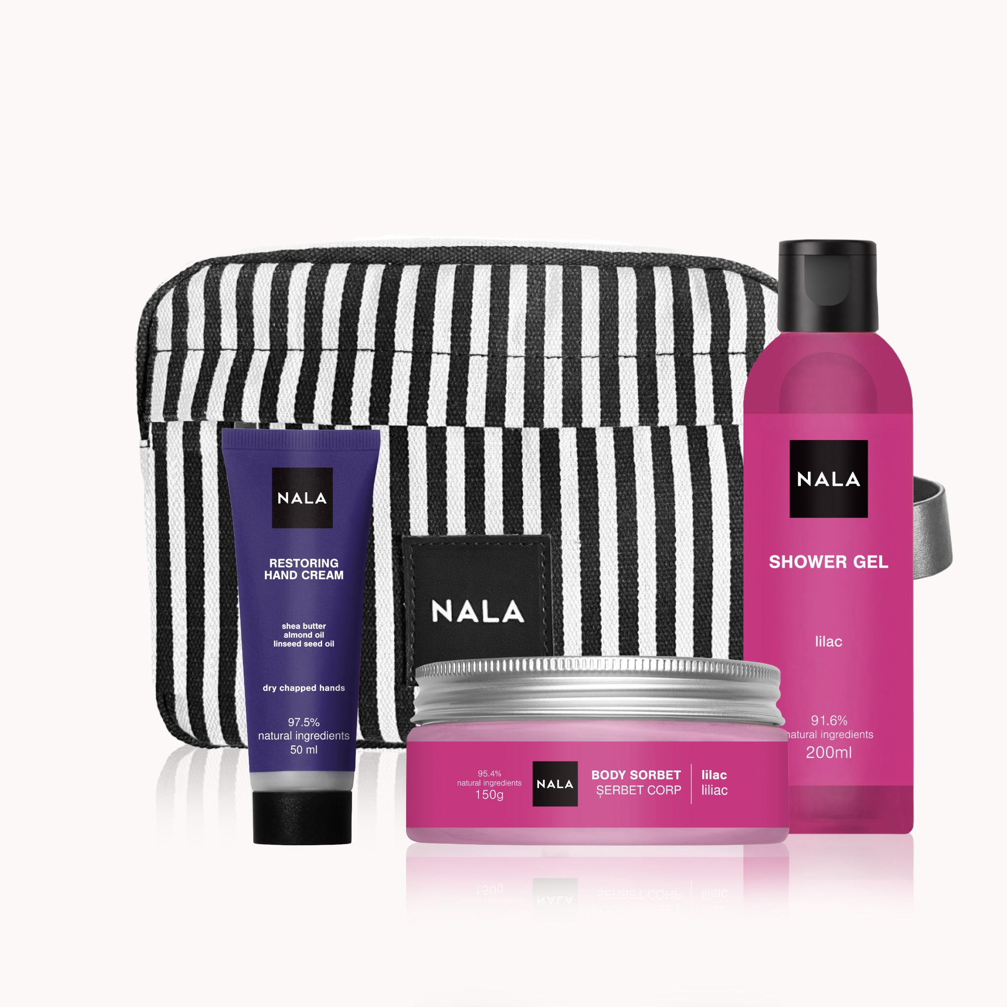 Set Baie & Relaxare Liliac Răsfăț Floral | NALA – NALA Cosmetice