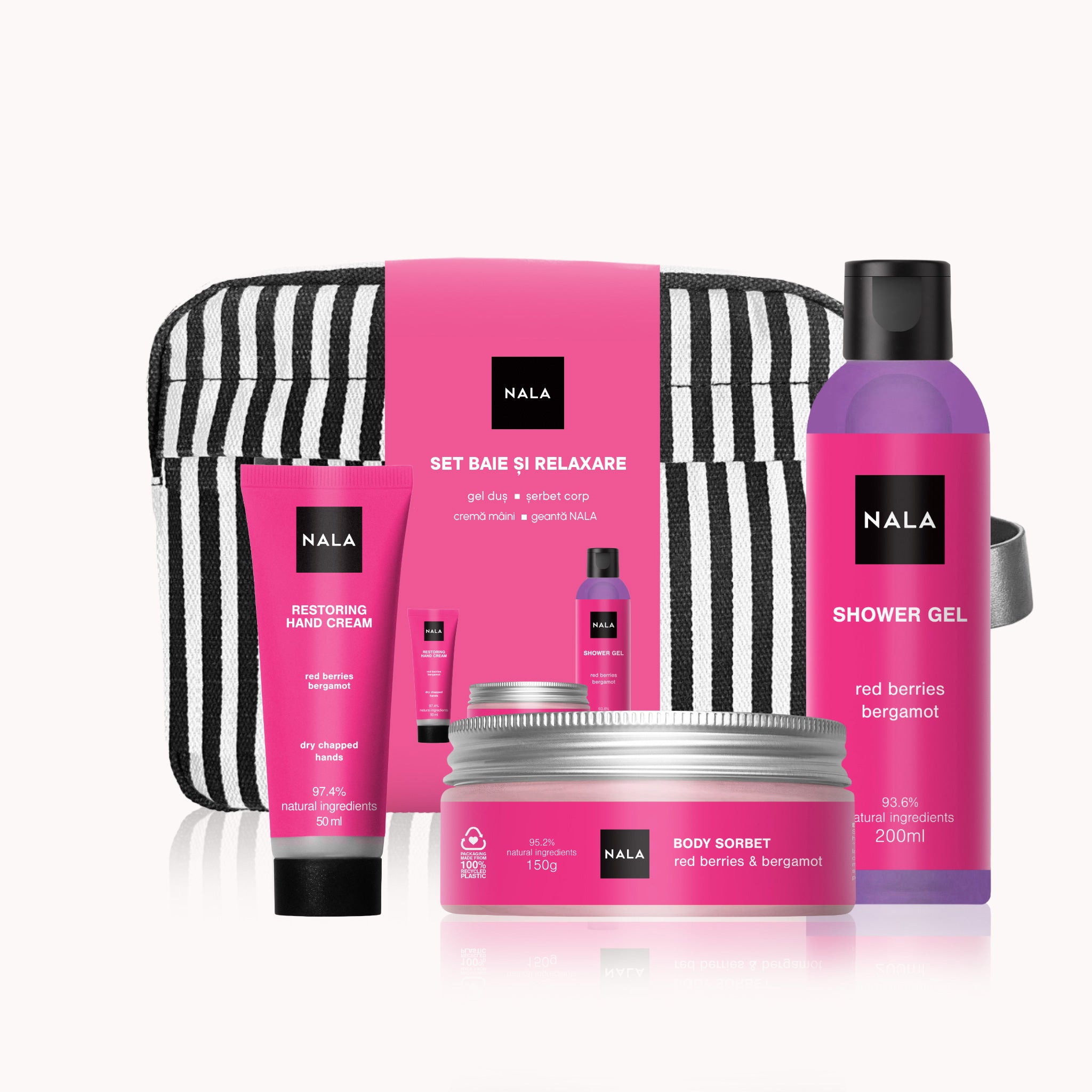 Set Baie și Relaxare - Fructe de pădure & Bergamotă