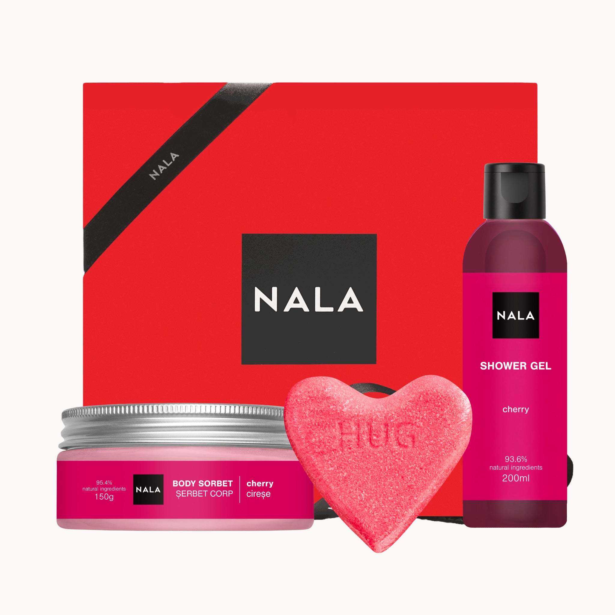 Set CADOU Baie & Hidratare - Cireșe - HUG