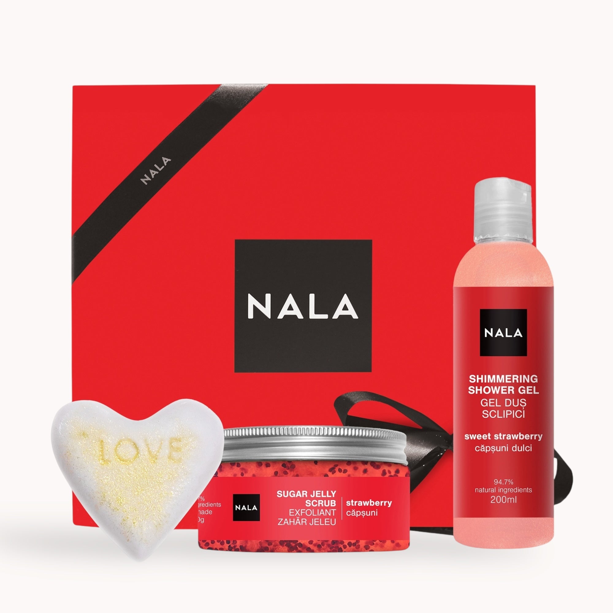 Set CADOU - Relaxare și Iubire - Căpșuni LOVE