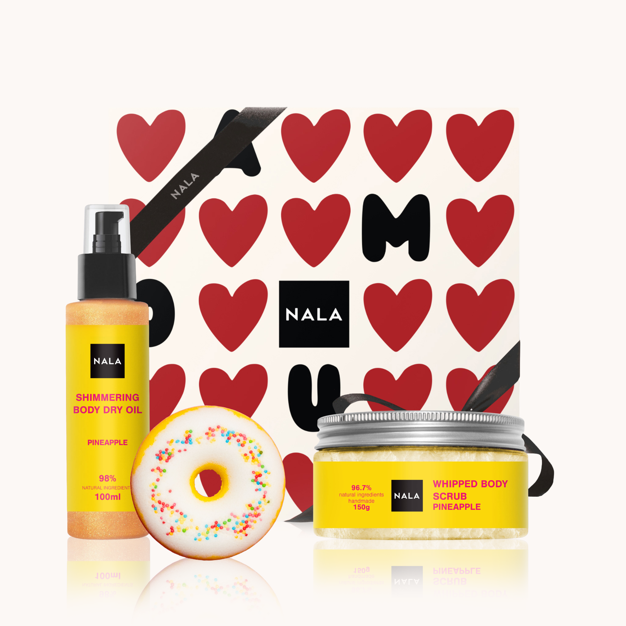 Set CADOU Strălucire & Exfoliere Delicată - Ananas