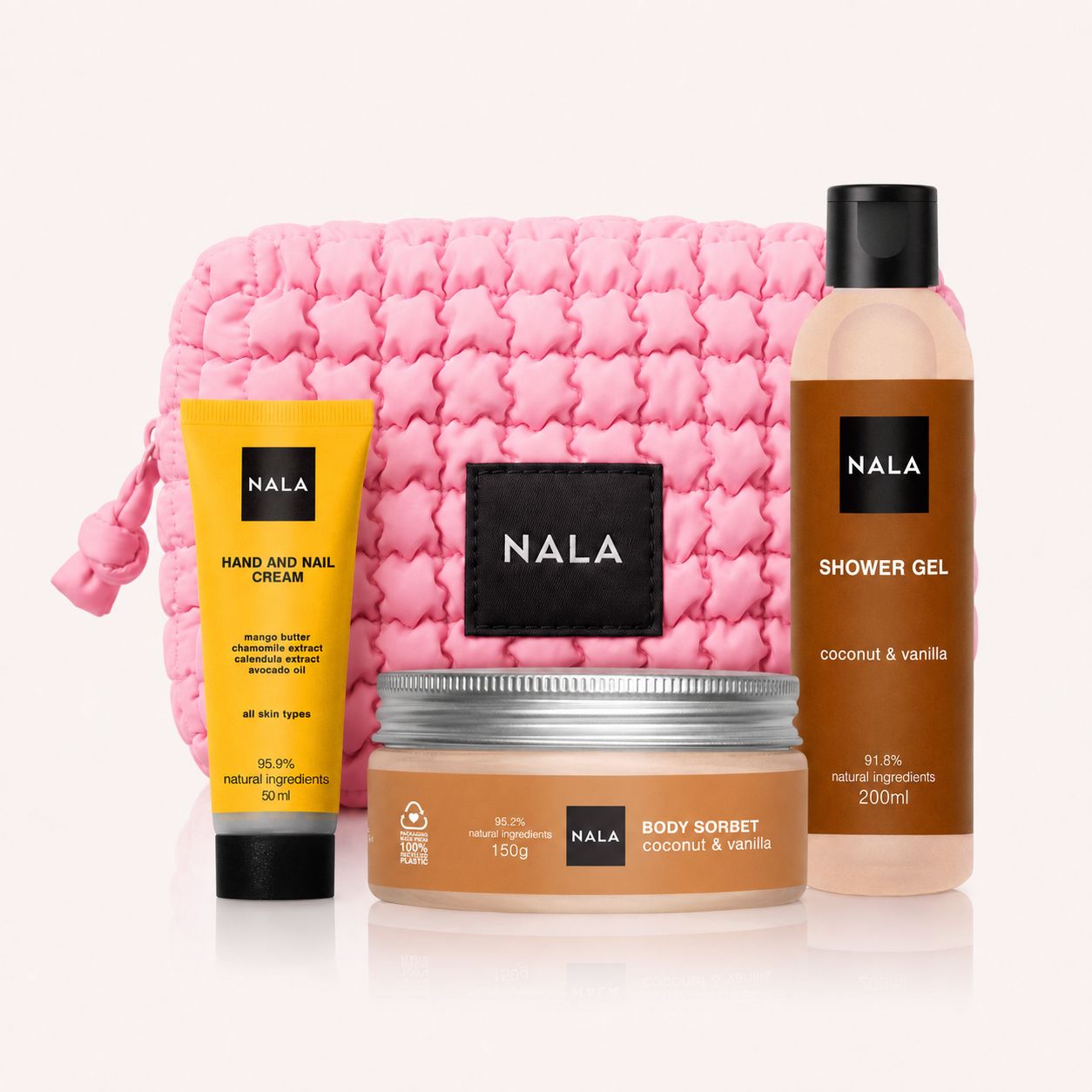 Set Baie și Îngrijire Puffy - Nucă de Cocos & Vanilie