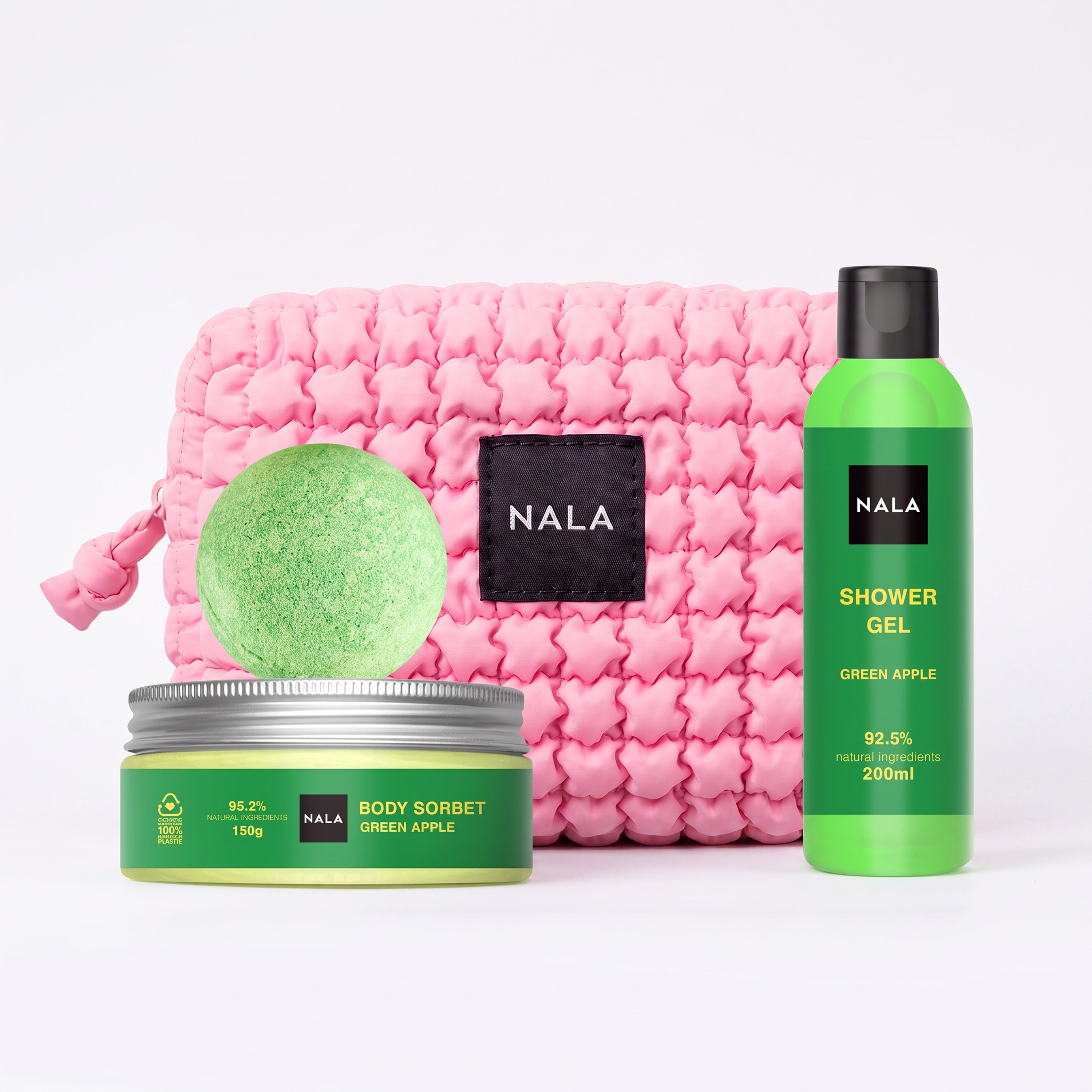 Set Baie și Relaxare Puffy - Măr Verde