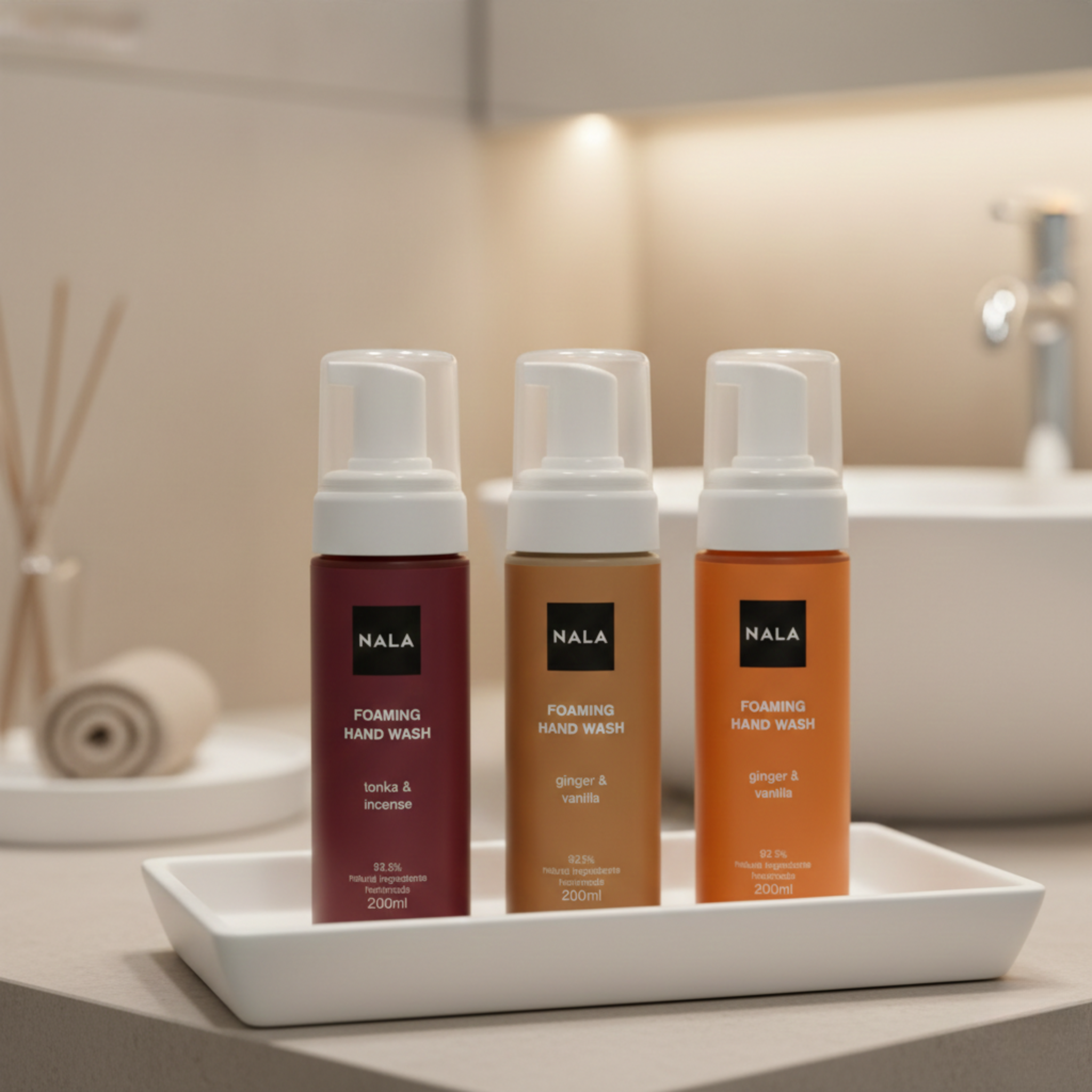 Săpun Natural de mâini Spumă - Portocală & Scorțișoară