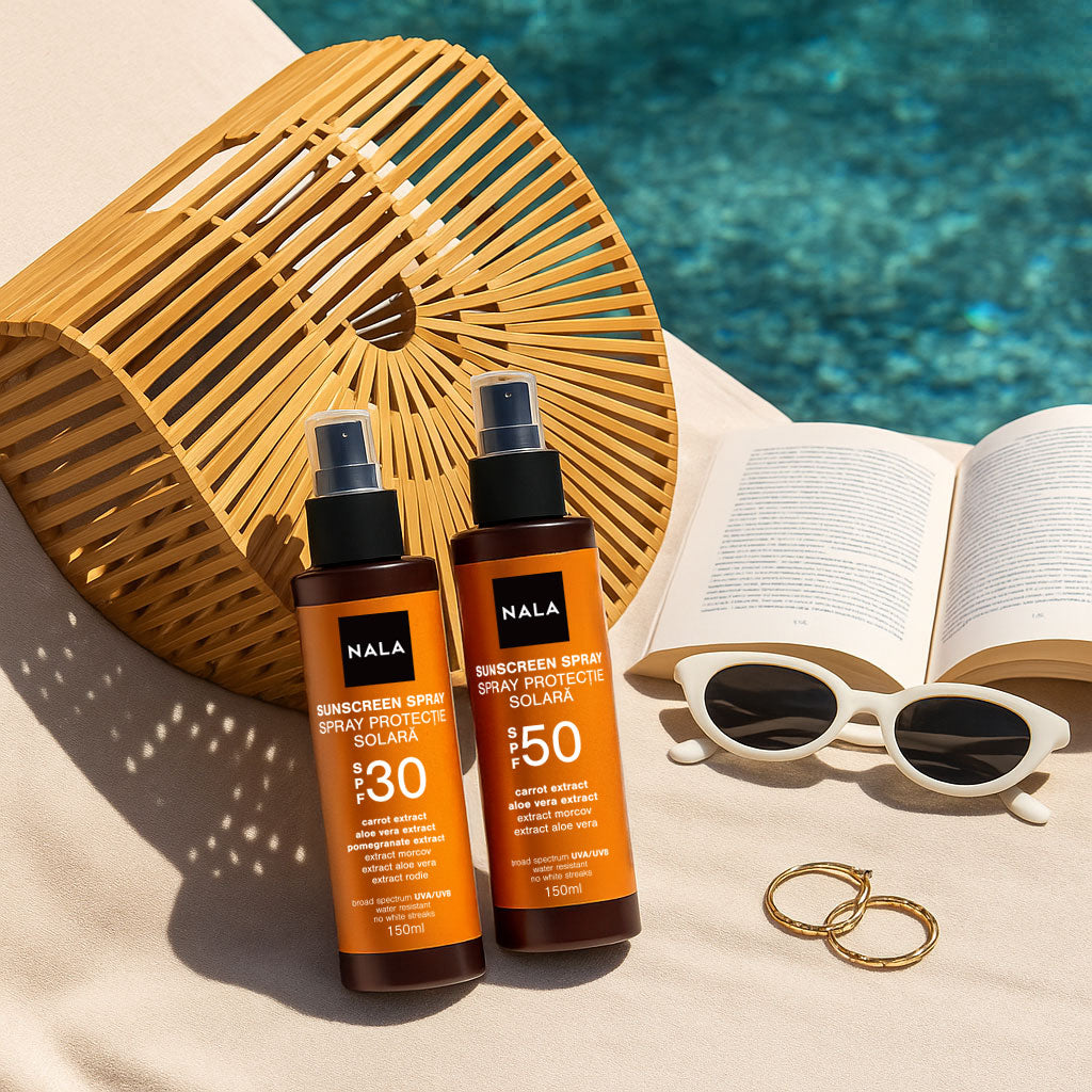 Spray Loțiune protecție solară SPF50 - Extract Morcov & Aloe Vera