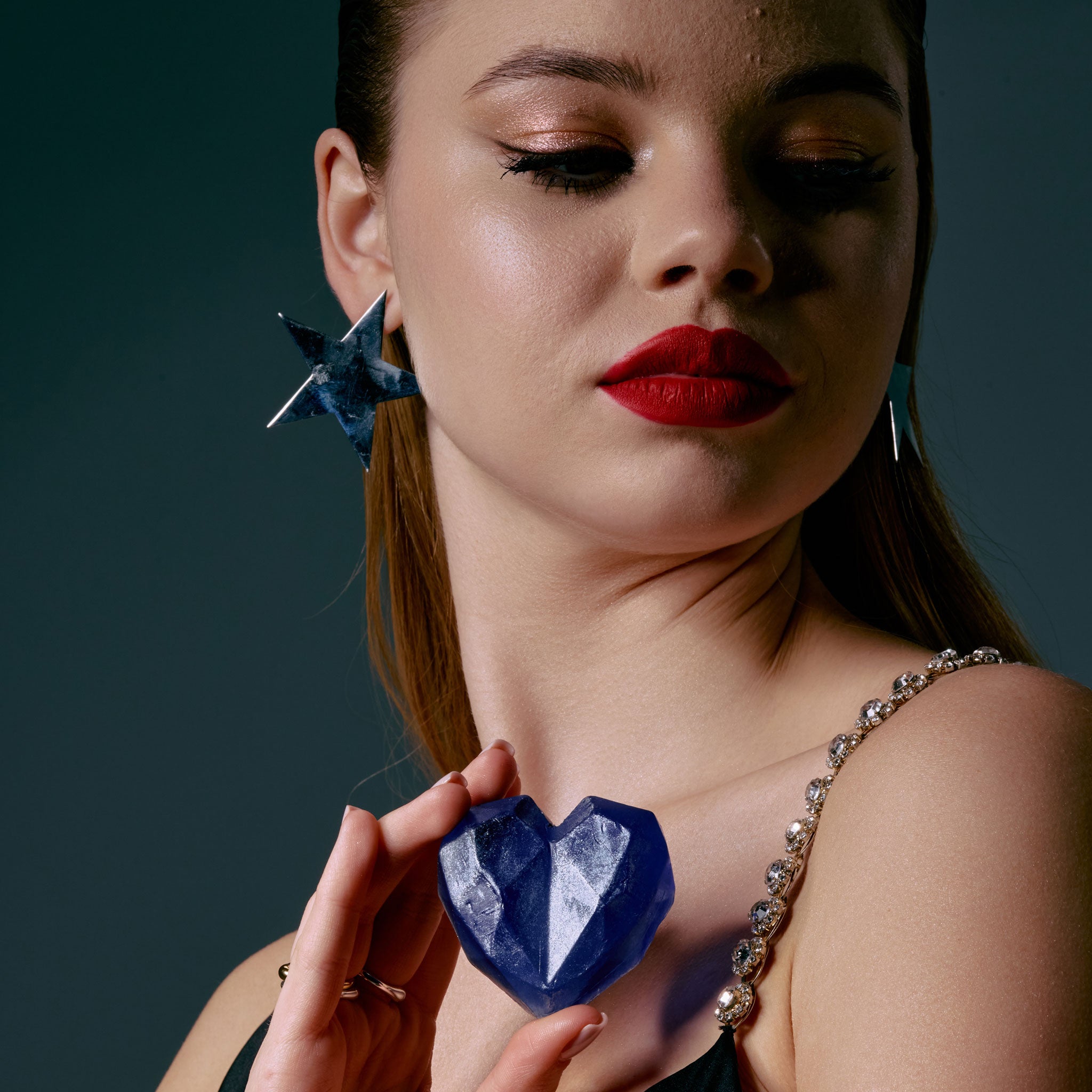 Săpun natural inimă - Liliac