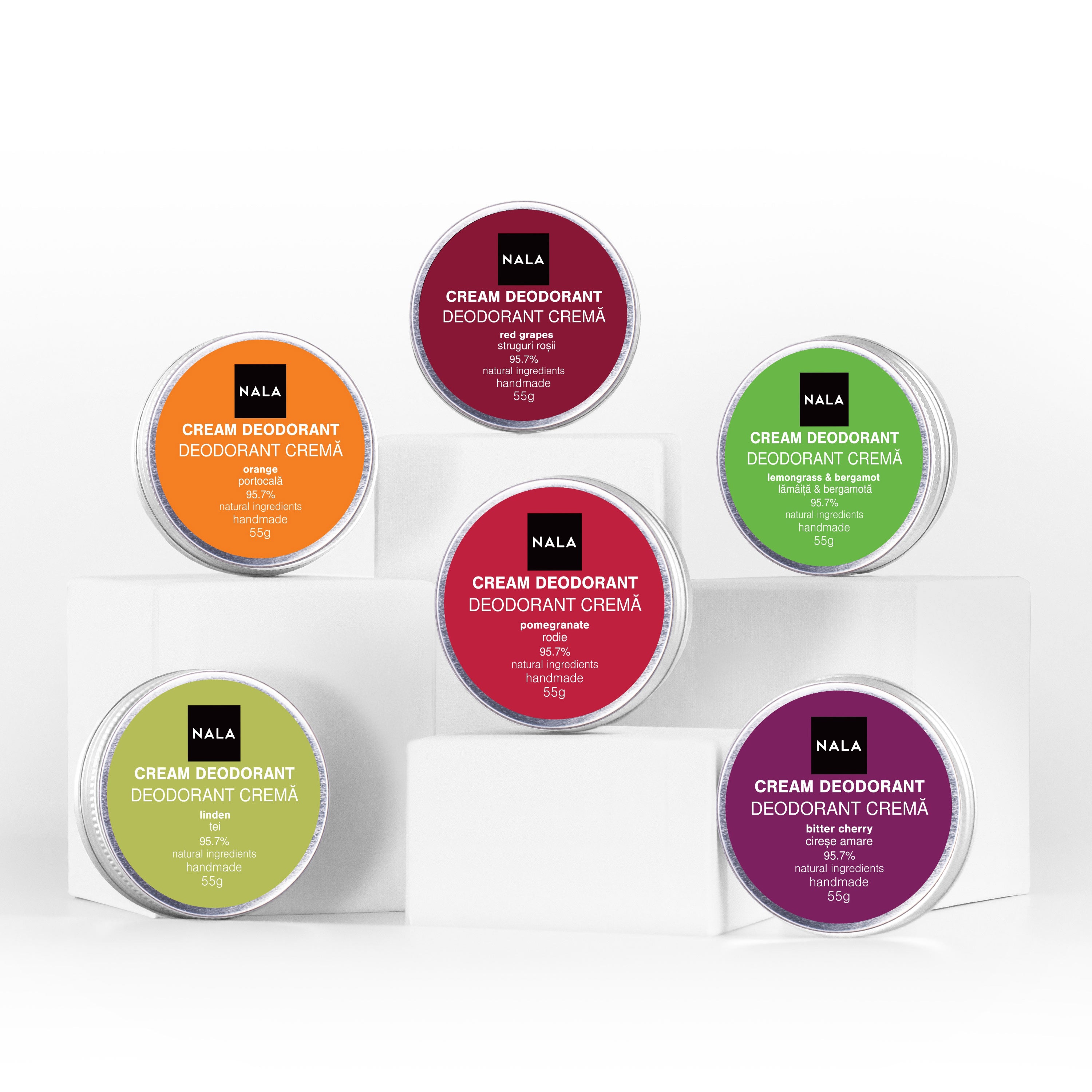Pachet 6 x Deodorante Naturale – Fresh & Citrus