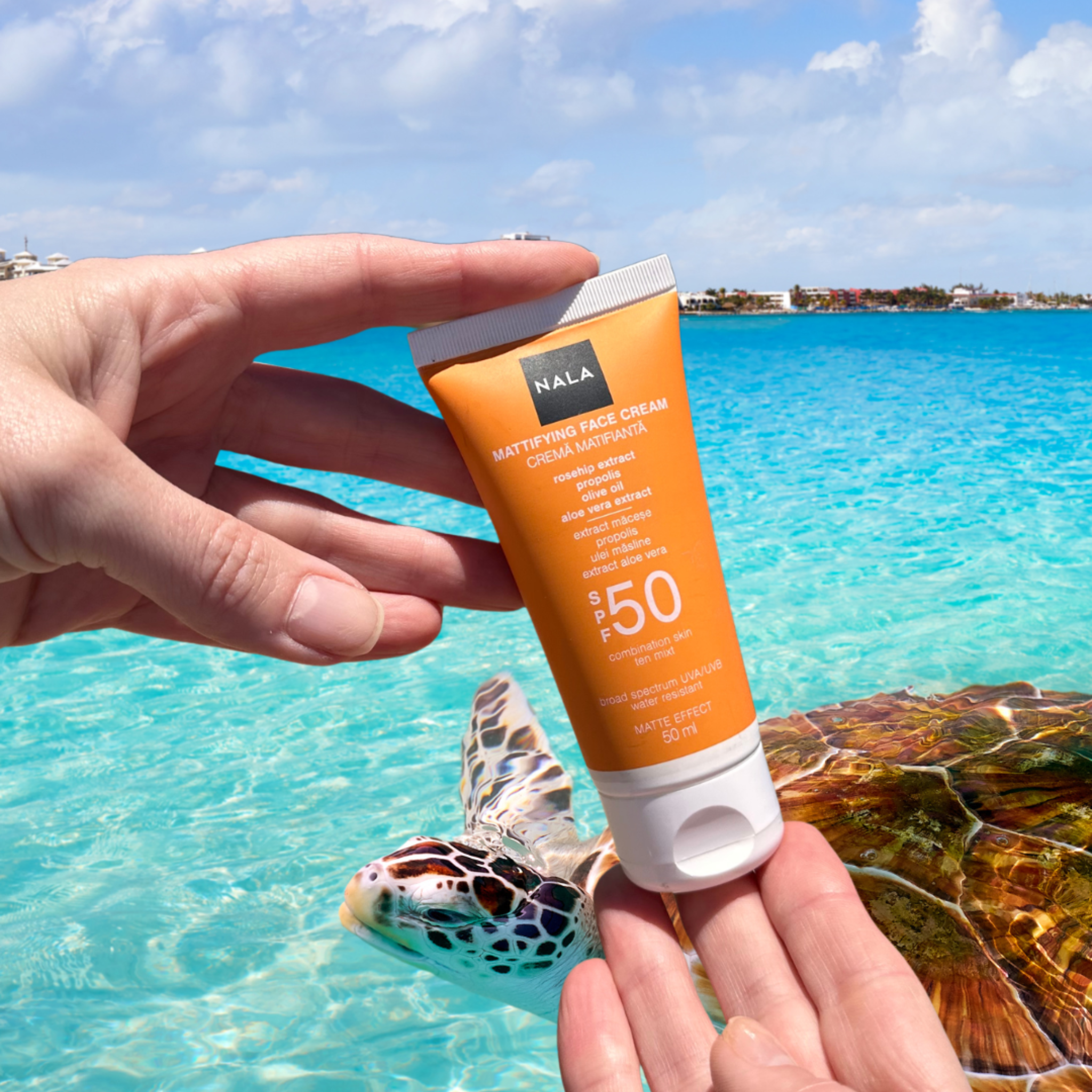Cremă de față Matifiantă SPF 50 - Ten Mixt - Măceșe & Ulei Măsline