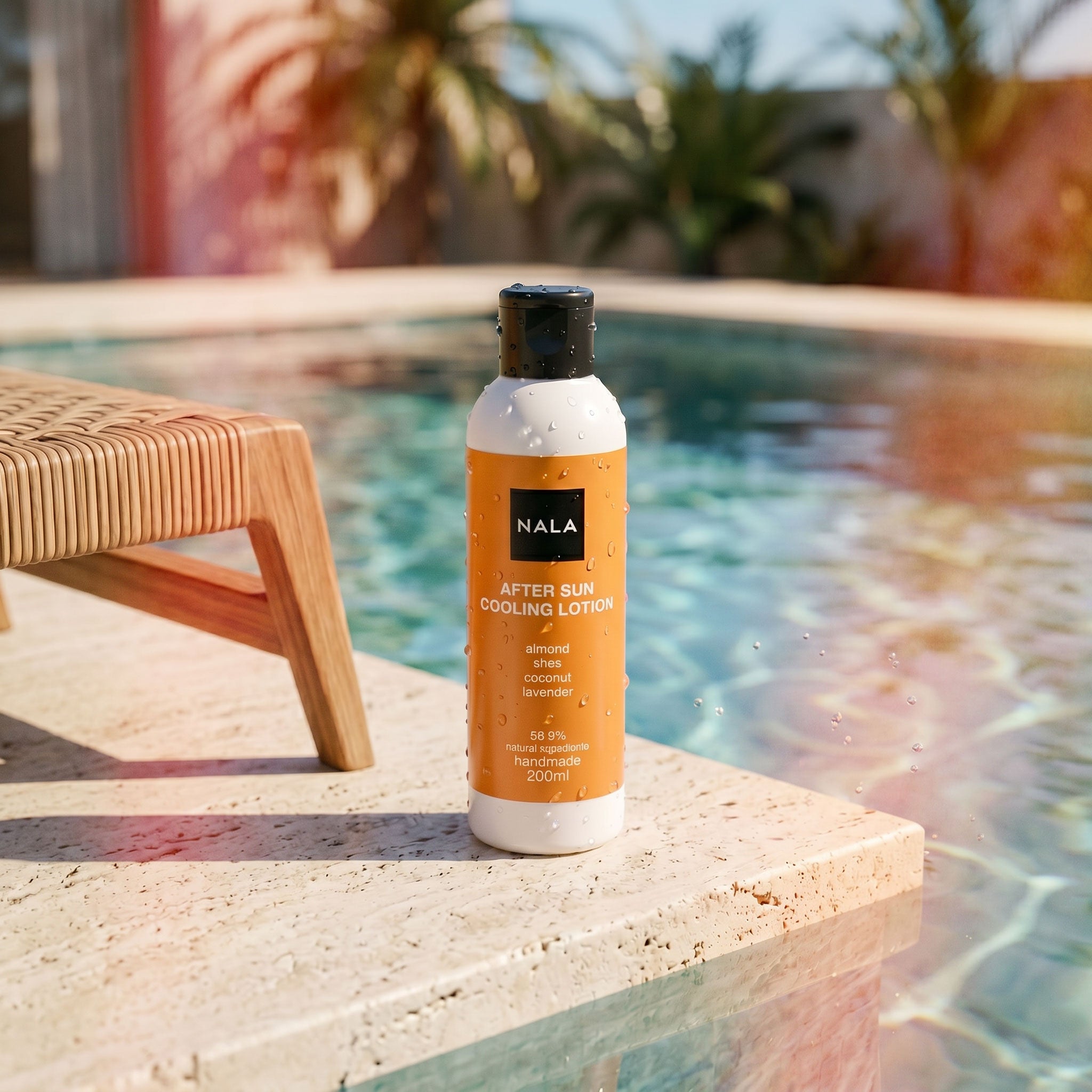 Loțiune răcoritoare după soare - Migdale, Shea, Cocos, Lavandă