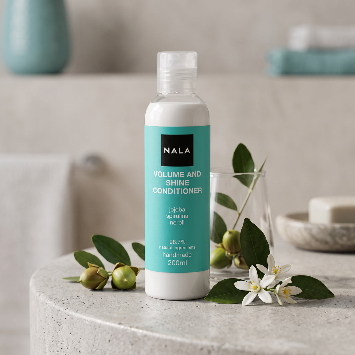 Balsam Păr Volum & Strălucire - Jojoba, Spirulină, Flori Portocal