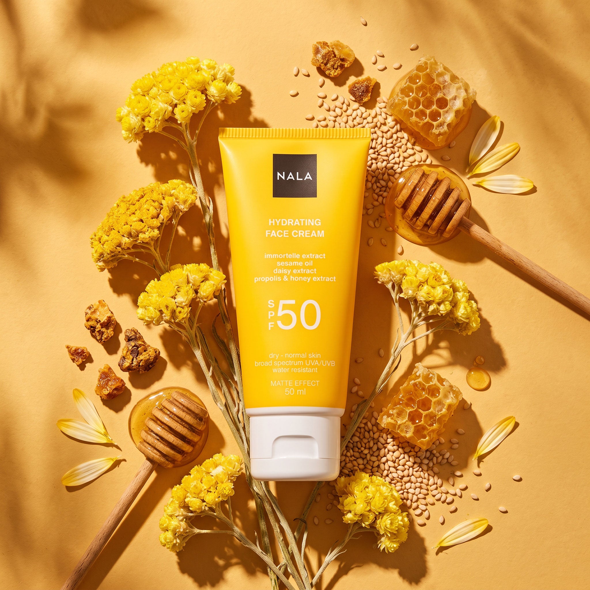 Cremă de față Hidratantă SPF 50 - Ten Normal - Imortele & Margarete
