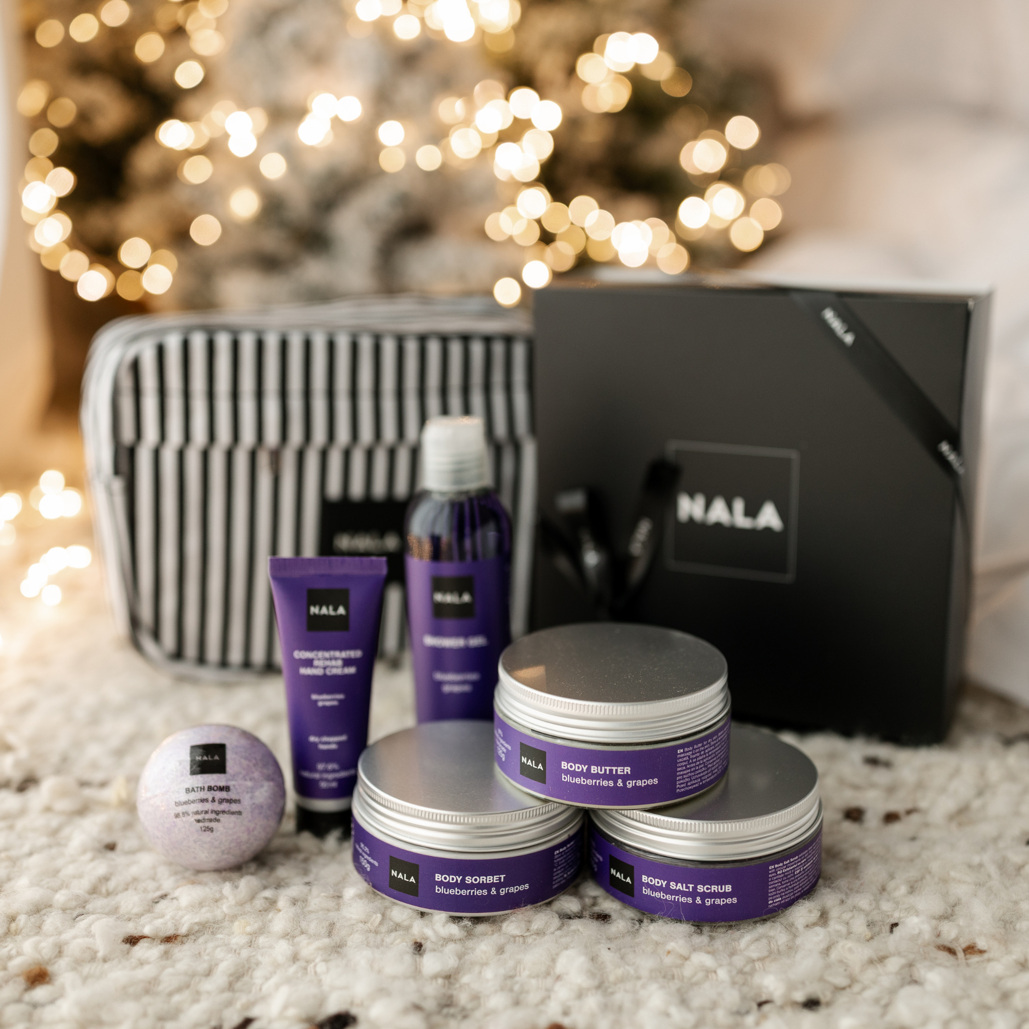 Set Răsfăț și Hidratare - Afine & Struguri