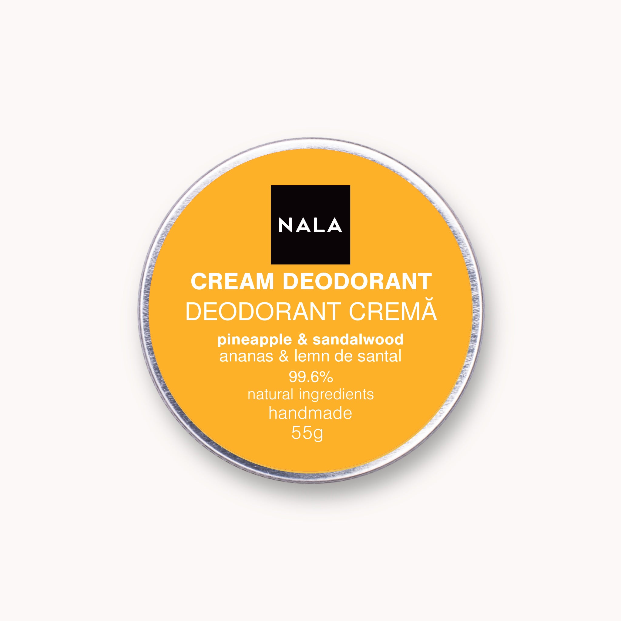 Deodorant Cremă - Ananas & Lemn Santal