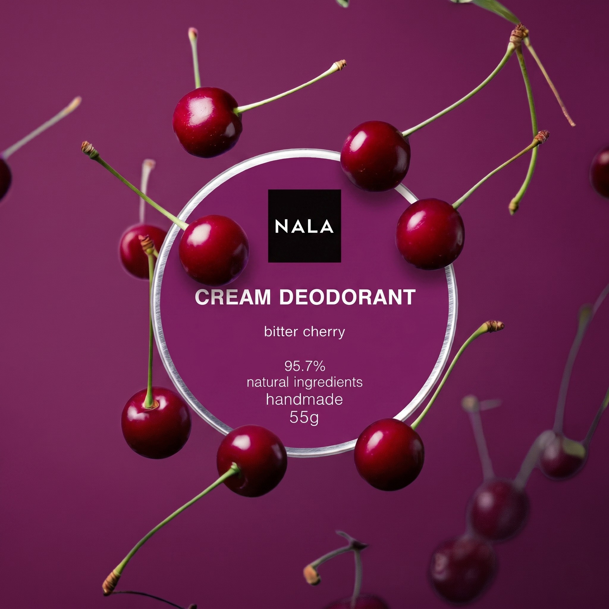 Deodorant Cremă - Cireșe Amare – NALA Cosmetice Naturale