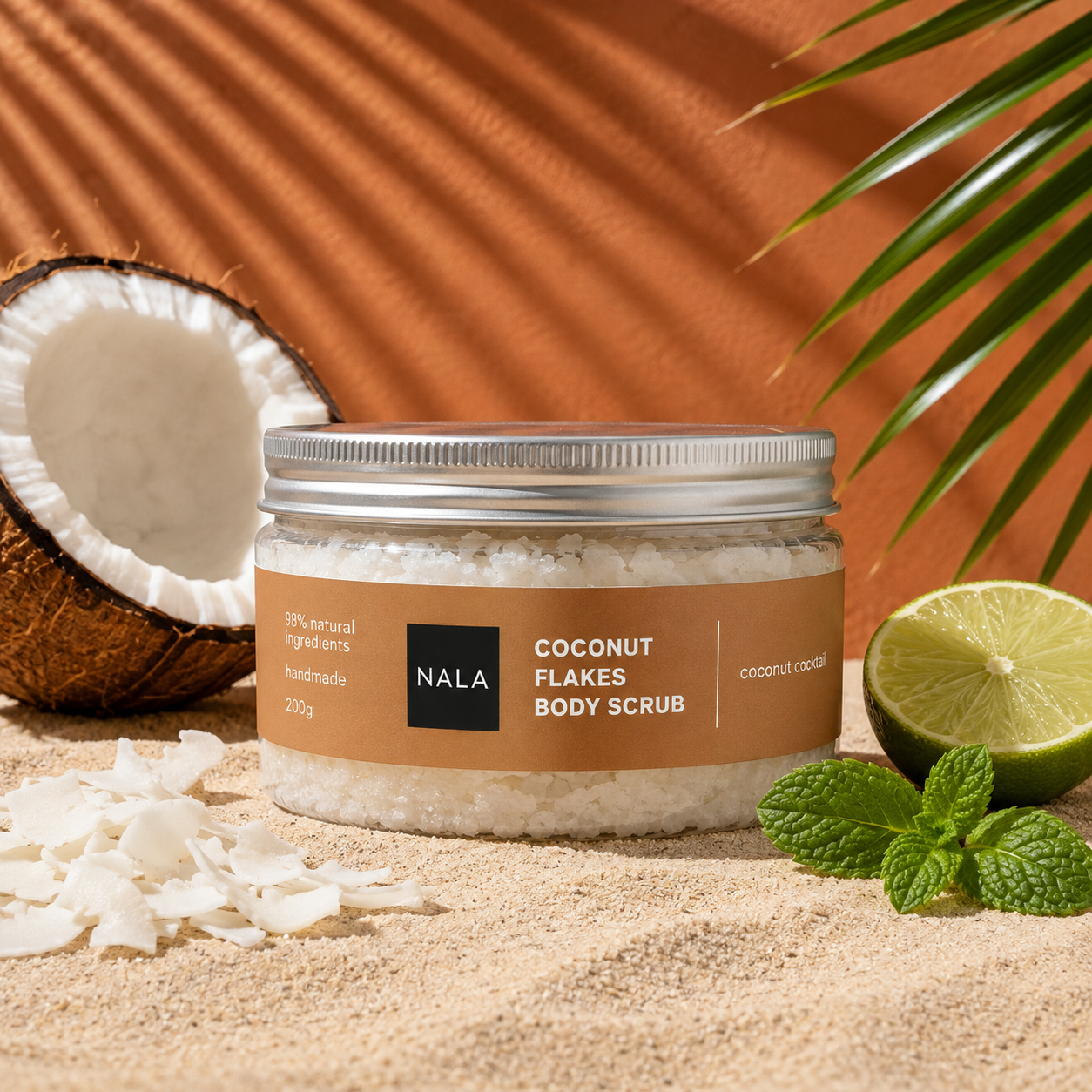 Scrub Fulgi Nucă de COCOS - Cocktail Nucă de Cocos