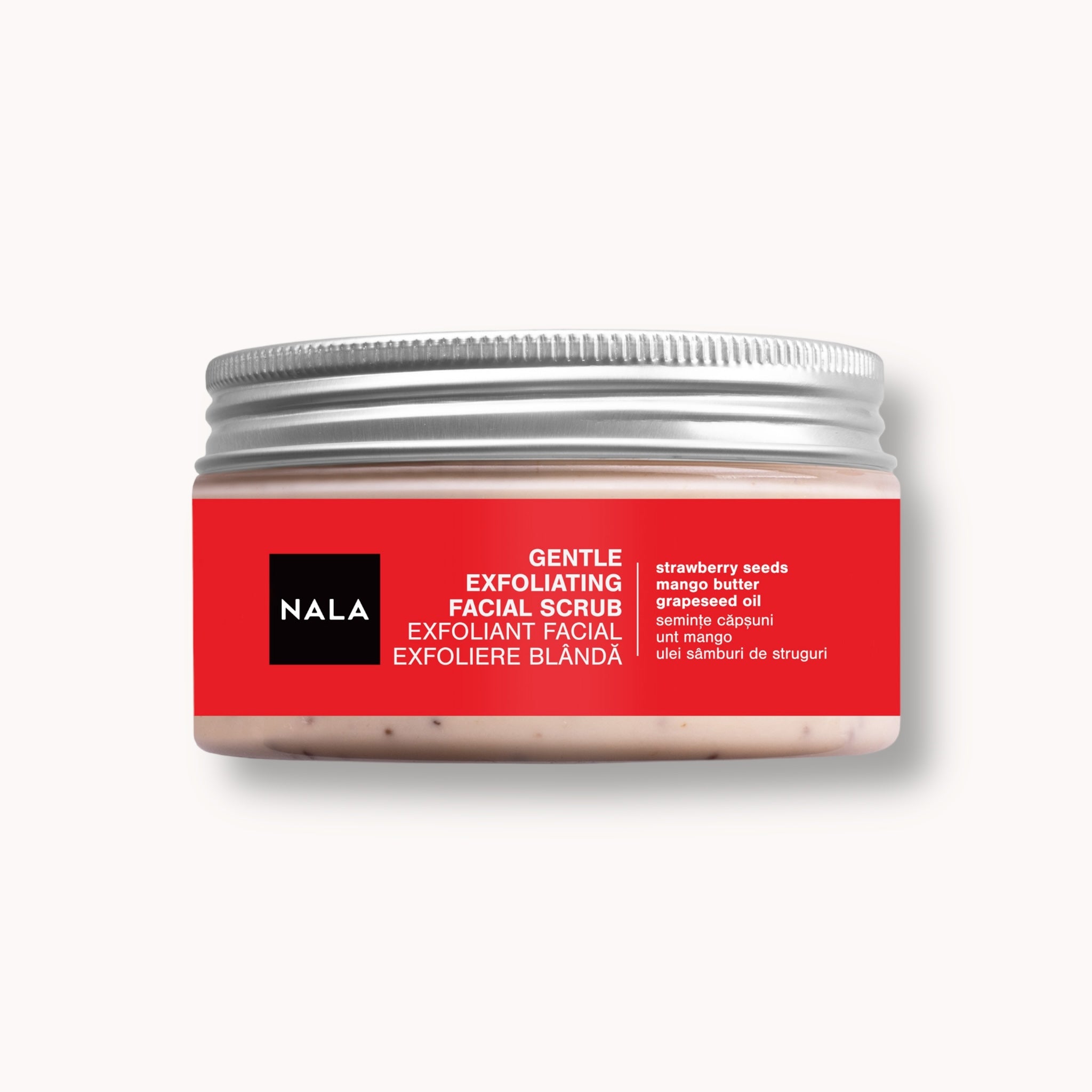 Exfoliant Facial - Exfoliere Blândă - Căpșuni & Unt Mango