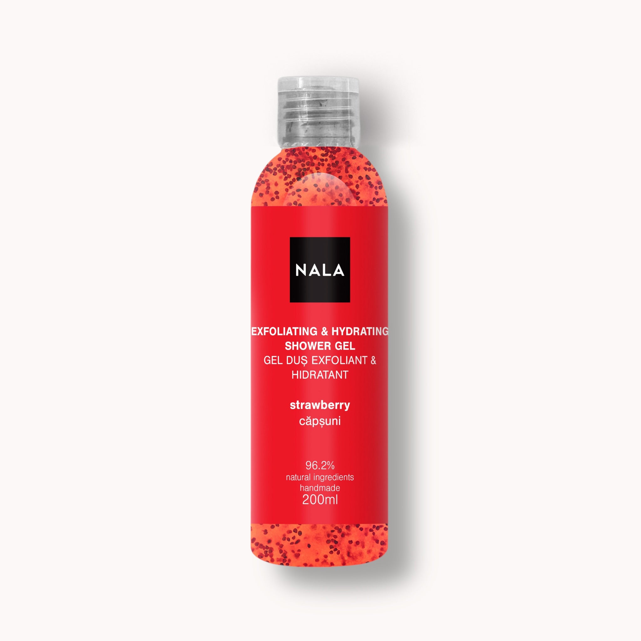 Gel de duș Exfoliant Hidratant - Căpșuni