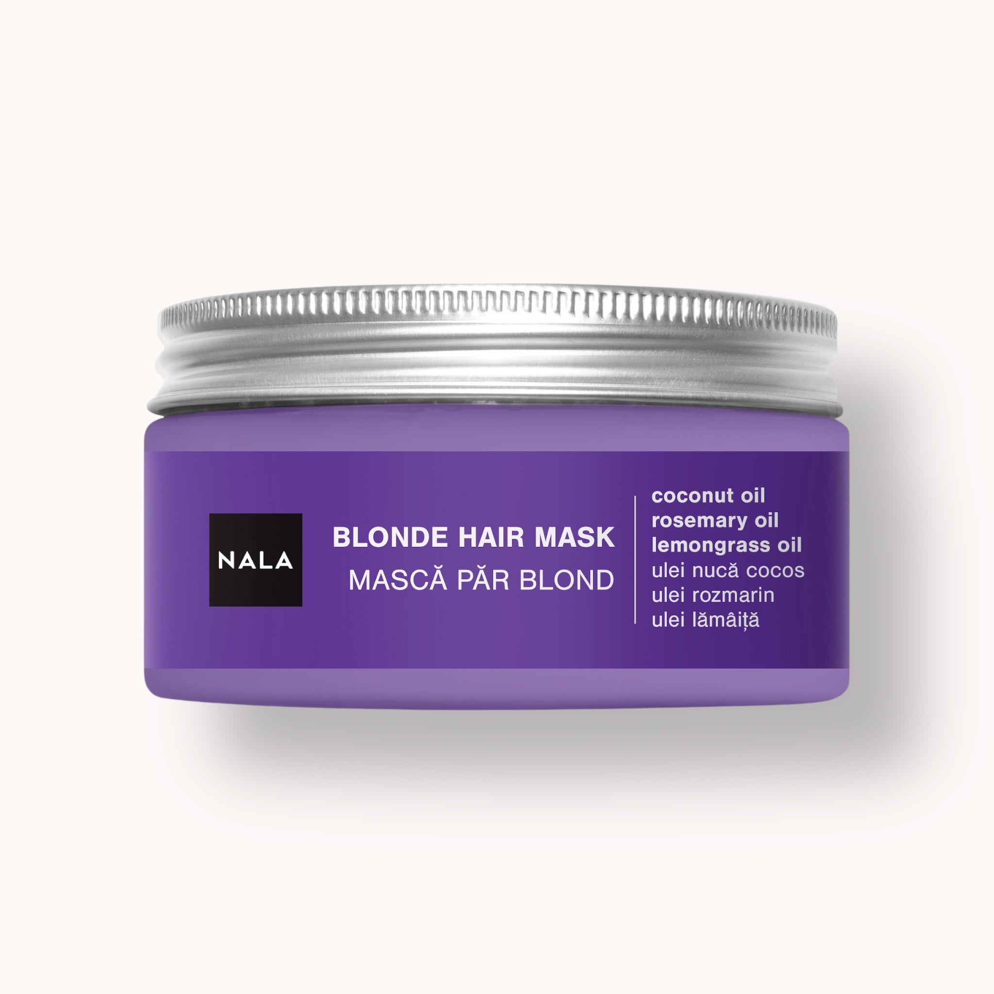 Mască Păr Blond - Ulei Nucă de Cocos, Ulei Rozmarin, Ulei Lămâiță
