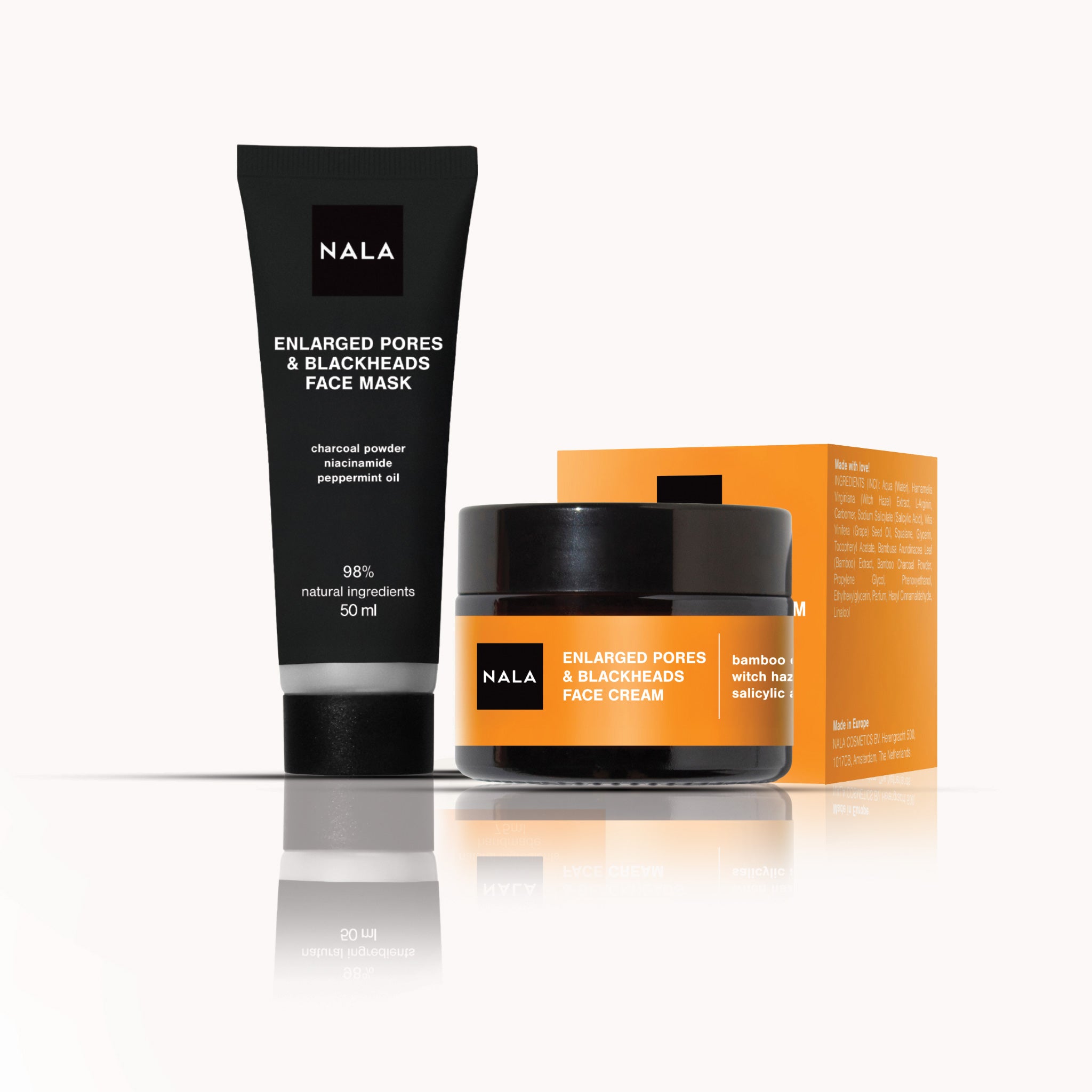 Rutina PORE MINIMIZE – Curățare & Matifiere pentru Ten Mixt – NALA