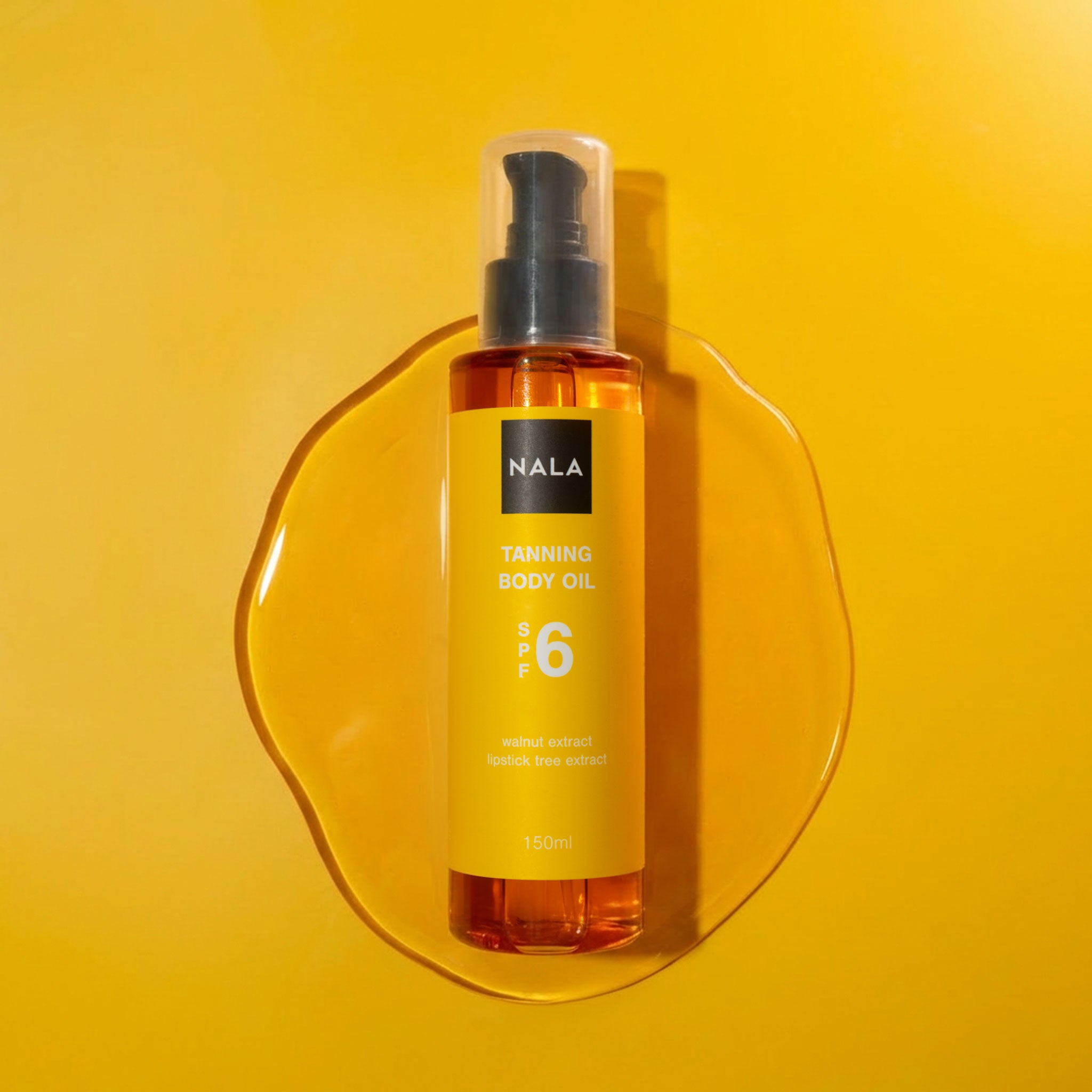 Ulei bronzant & accelerator de bronz SPF6 - Extract de Nucă & Lipstick Tree