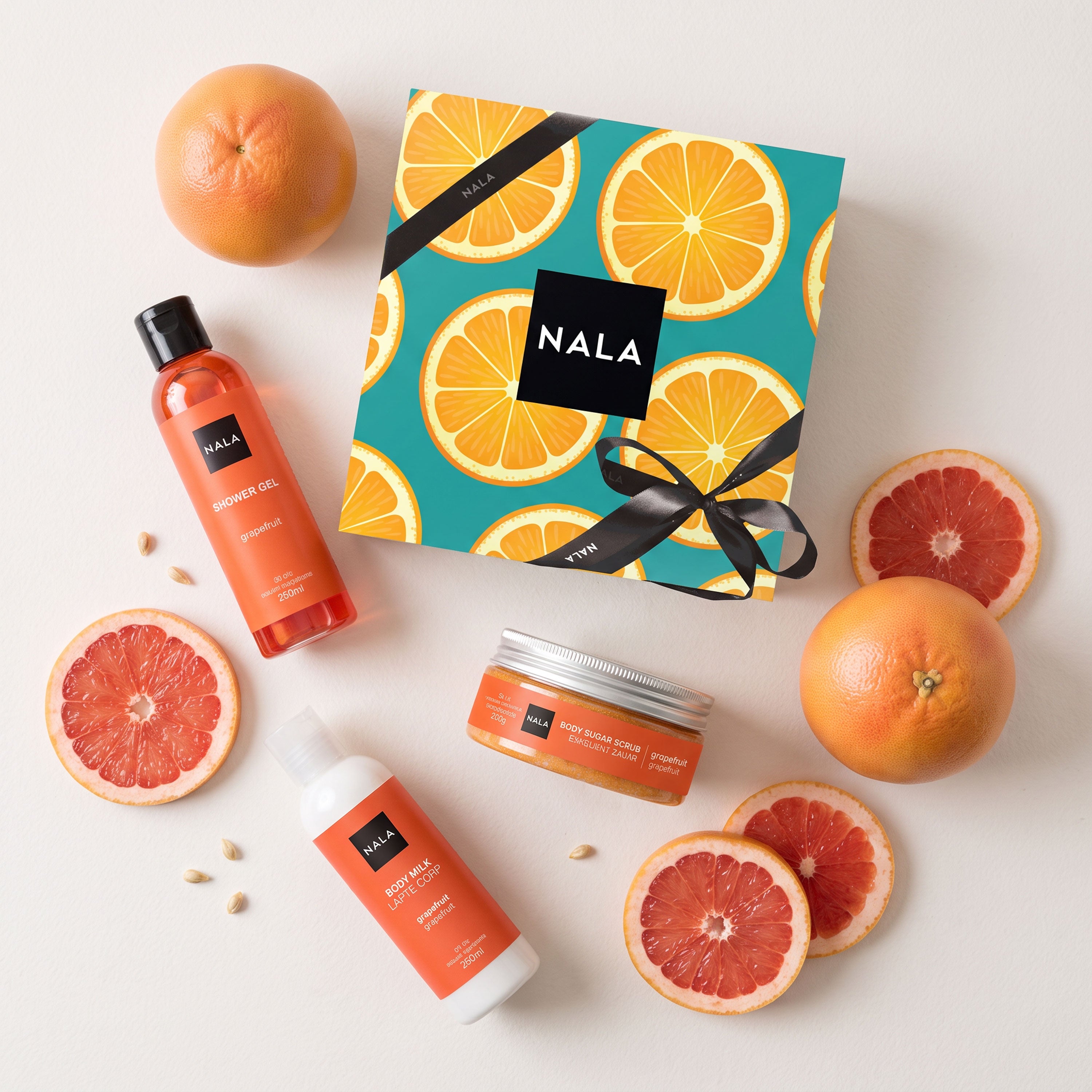 Set CADOU Exfoliere și Hidratare - Grapefruit