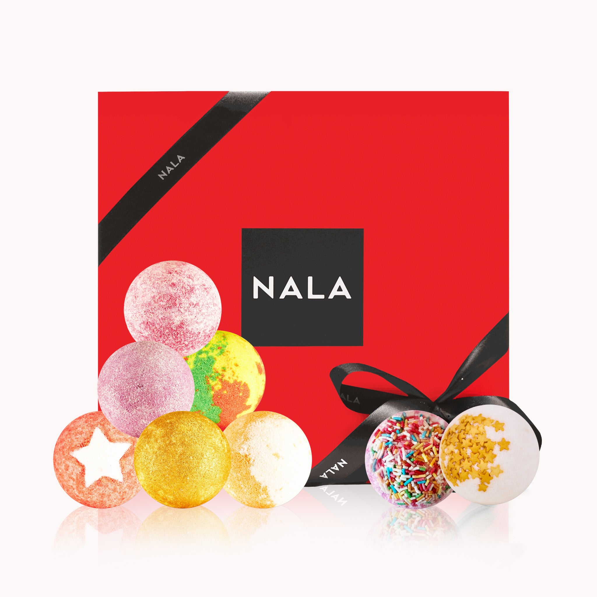 Set CADOU Relaxare Bombe Baie - Caramel Sărat &amp; Fistic + Cacao &amp; Vanilie