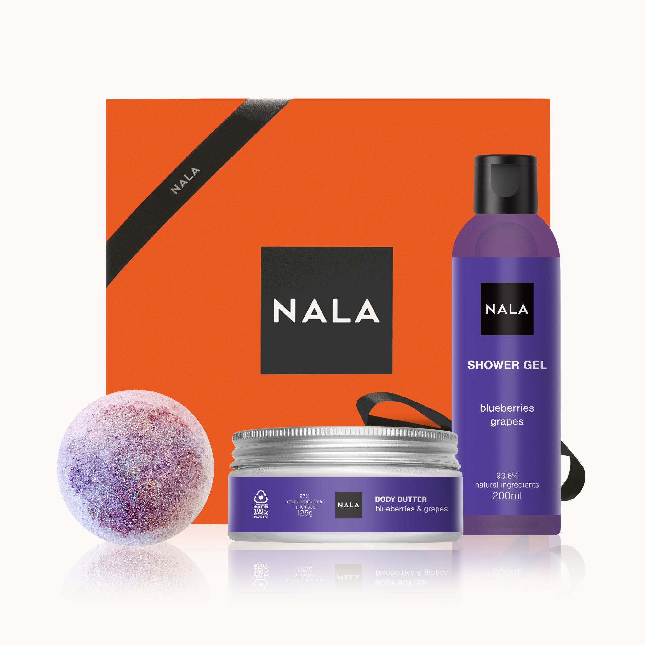 Set CADOU Baie &amp; Hidratare - Afine &amp; Struguri (unt)