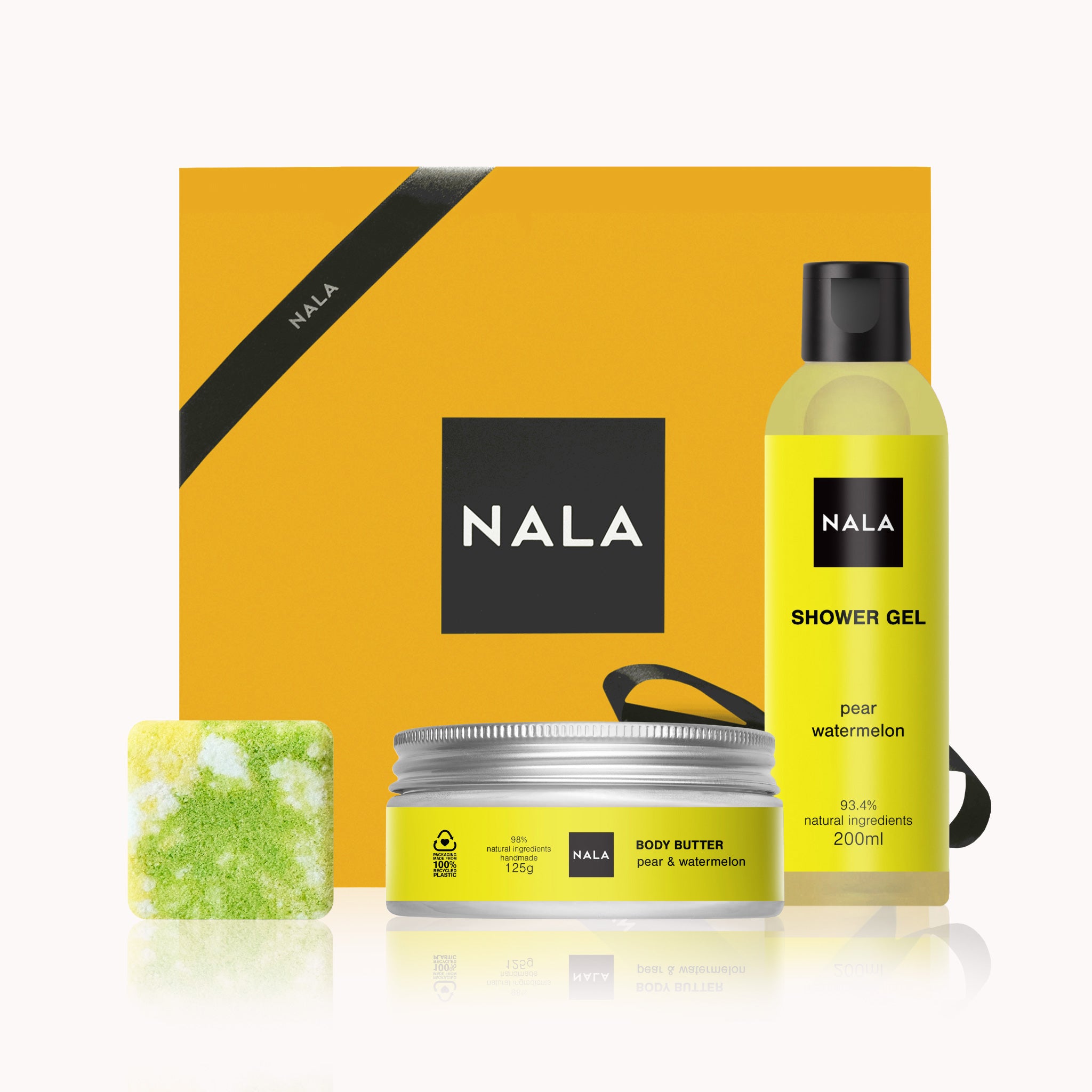 Set CADOU Baie &amp; Hidratare CUB - Pară &amp; Pepene Roșu (unt)