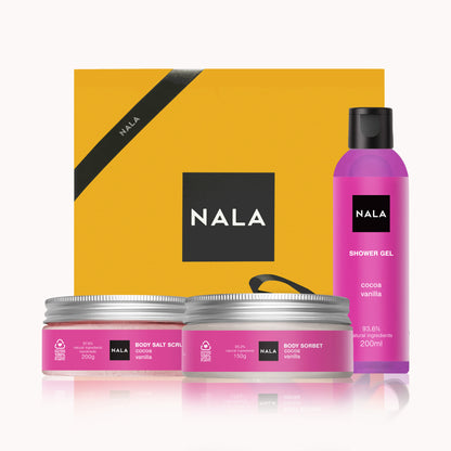 Set CADOU Piele Catifelată - Cacao &amp; Vanilie (Șerbet)