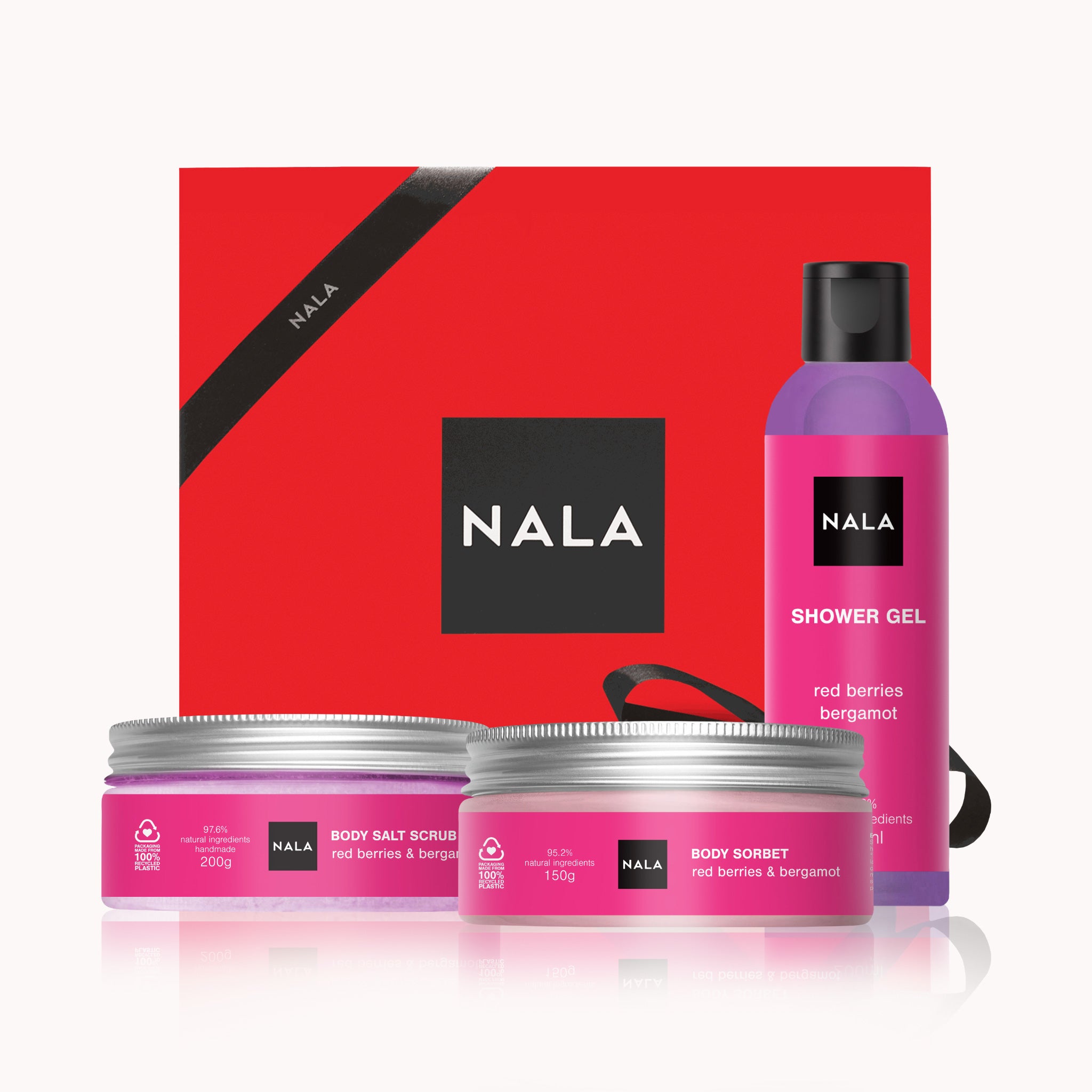 Set CADOU Piele Catifelată - Fructe de pădure &amp; Bergamotă (Șerbet)